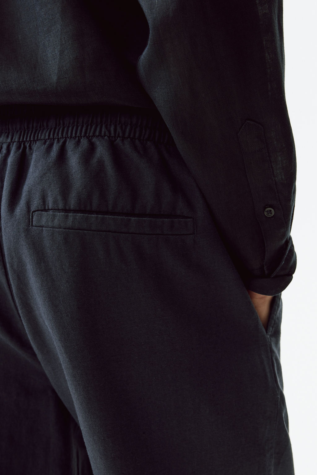 Pantal?n en mezcla de lino Regular Fit - H&m фото 9