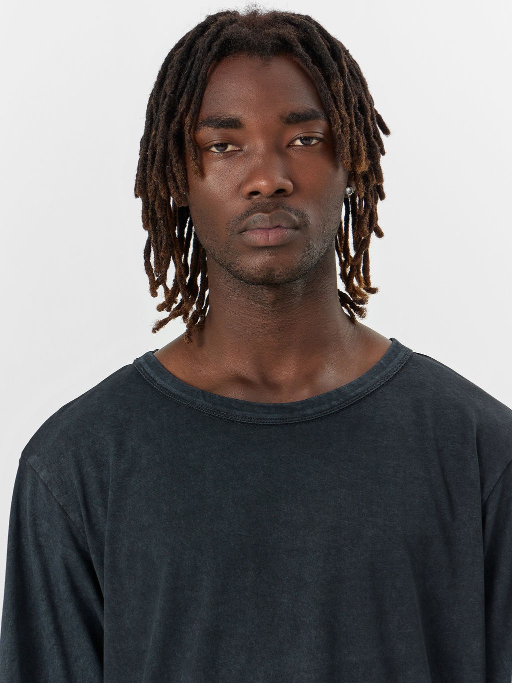 Футболка мужская черная с обработкой эйсид - Mark formelle фото 4