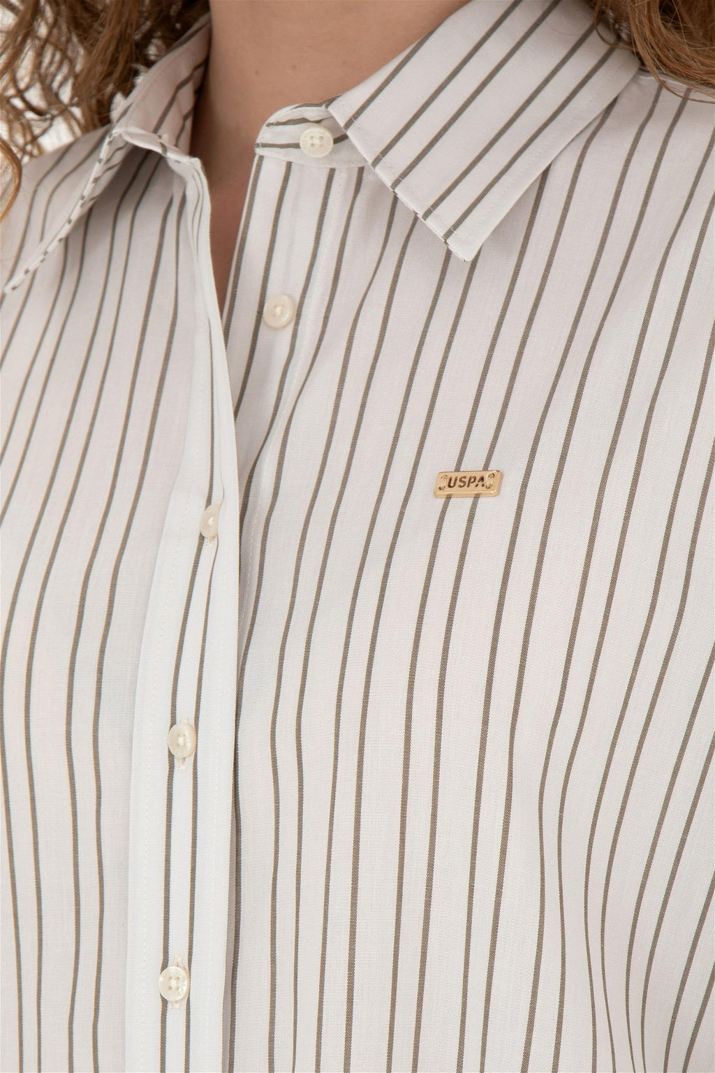 U. S. Polo Assn Женская рубашка с длинным рукавом Stone - U.s. polo assn фото 14