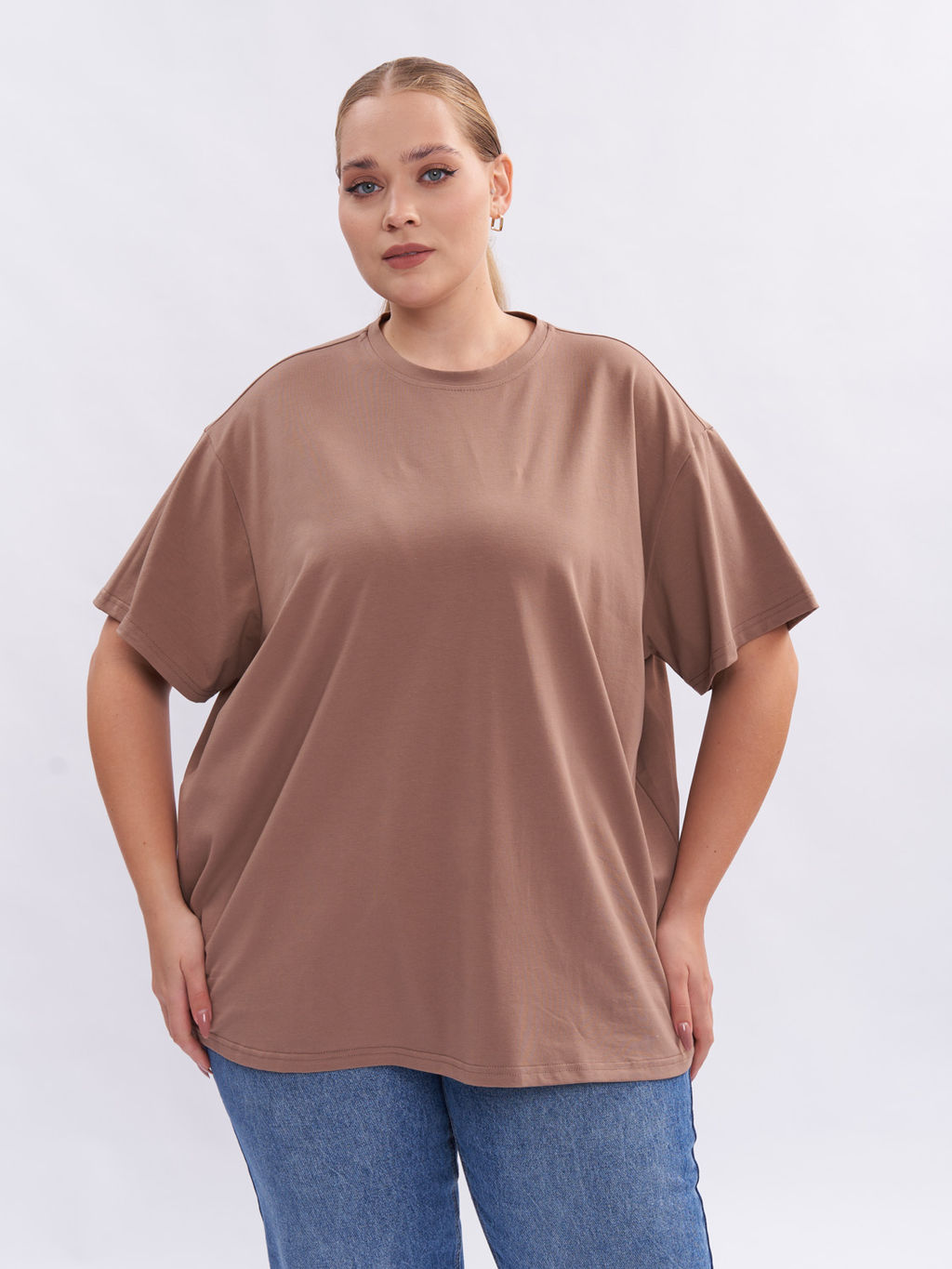 Футболка из хлопка FU21002BRW19