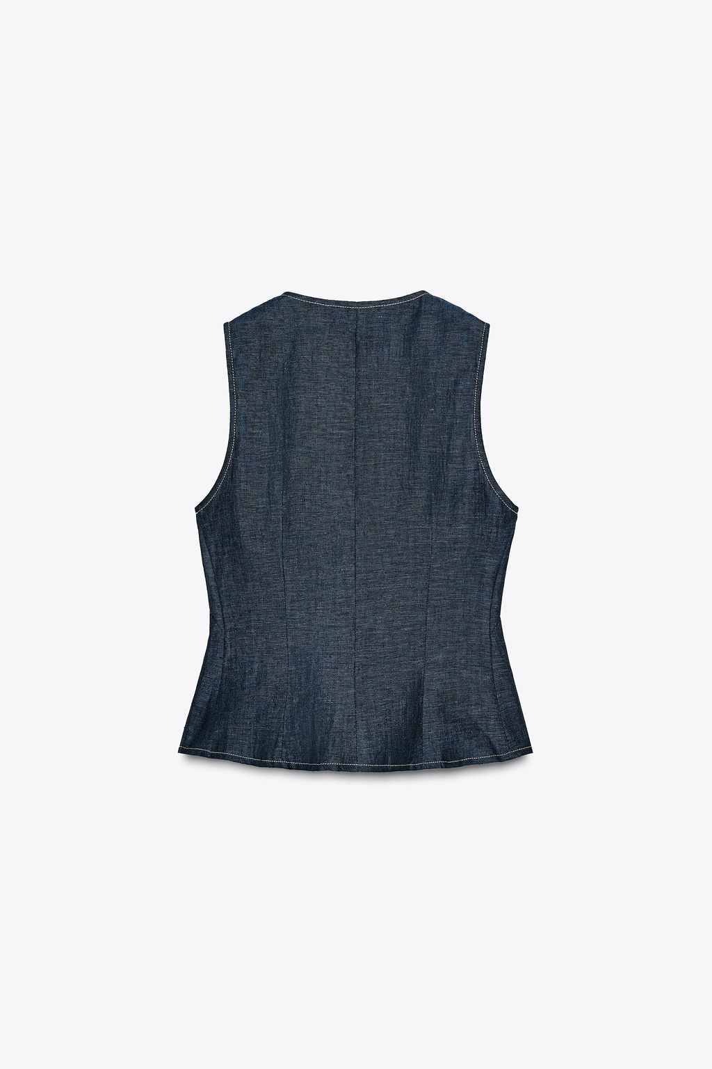 DOUBLE-BREASTED LINEN WAISTCOAT - Zara фото 25