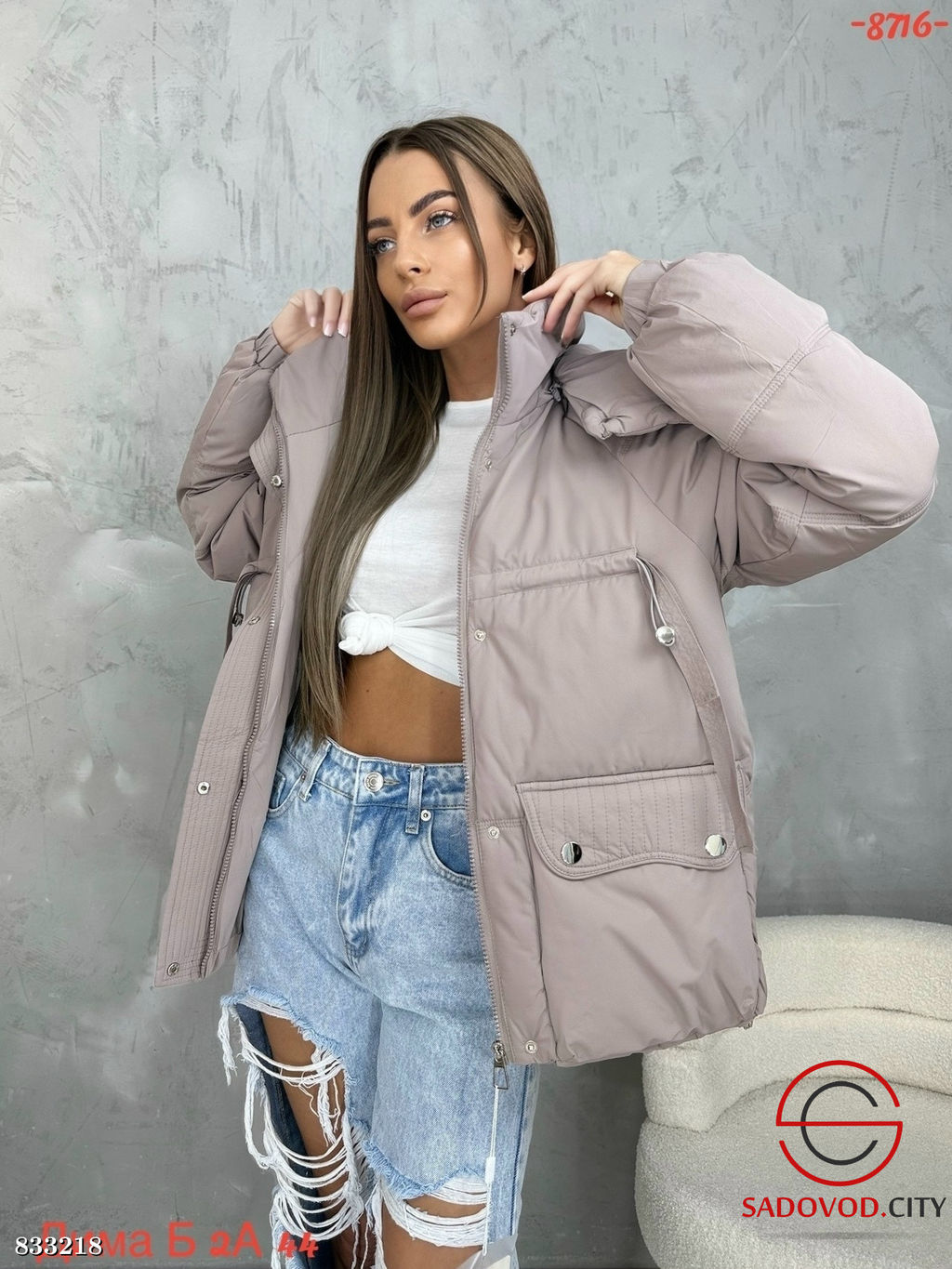 Куртка женская с капюшоном - Bruno фото 7