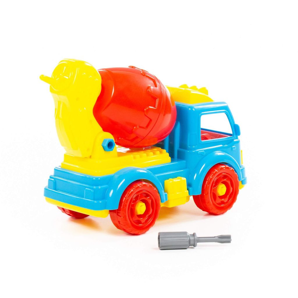 Конструктор-транспорт Автомобиль-бетоновоз (в сеточке) - Полесье фото 3