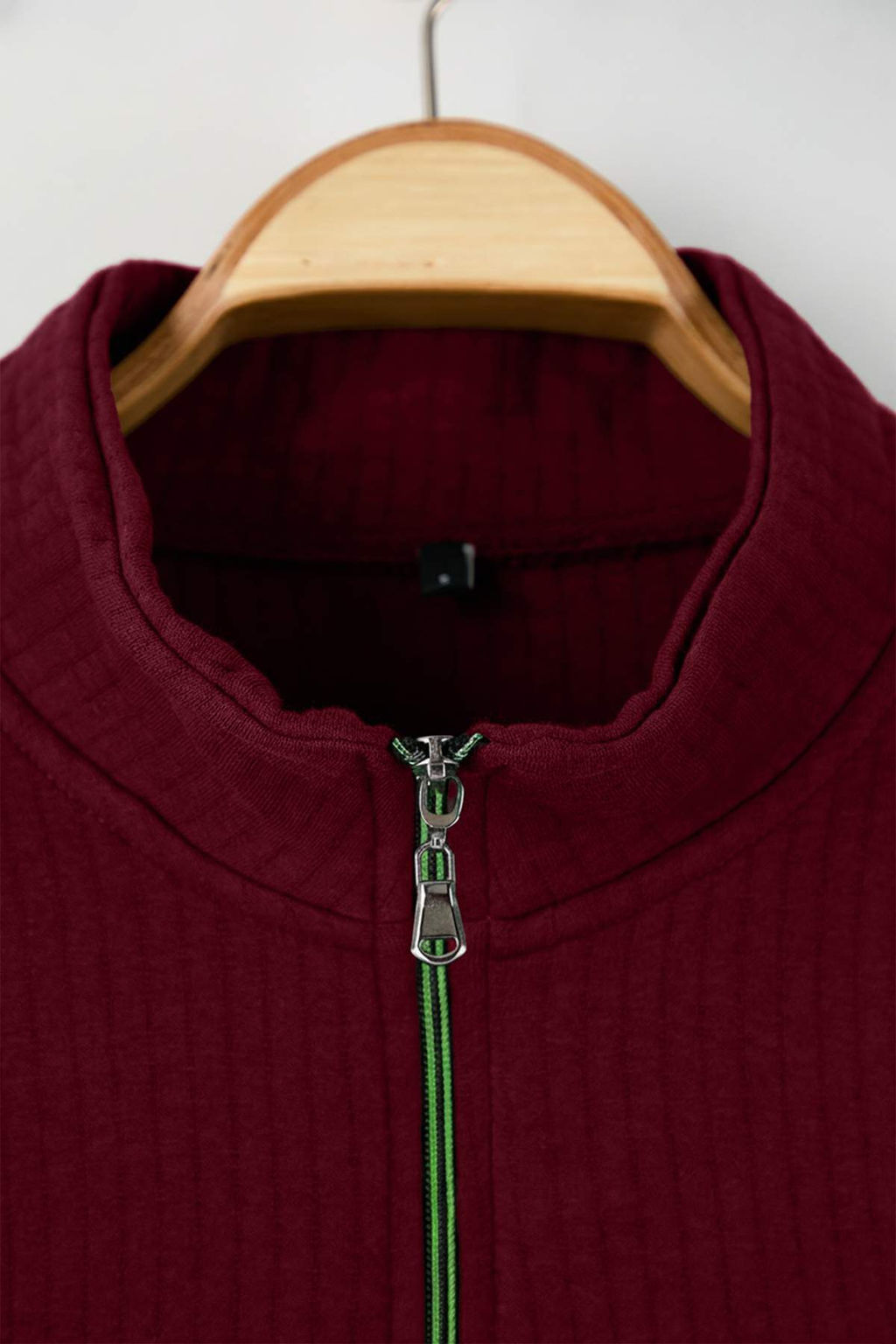 Siyah Regular/Normal Kesim Dokulu Etiket Detayl? Fermuarl? Sweatshirt TMNAW26SW00062 - Trendyolmilla фото 12