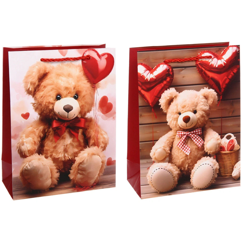 Пакет подарочный "Любимый мишка" 18*24*8.5 см