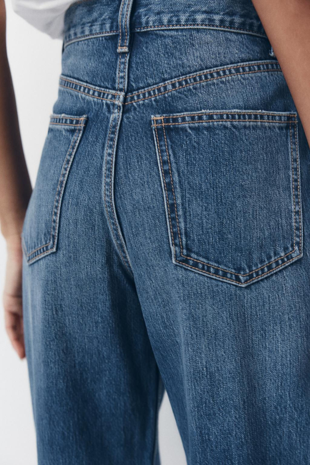 TRF WIDE-LEG HIGH-WAIST JEANS - Zara фото 6