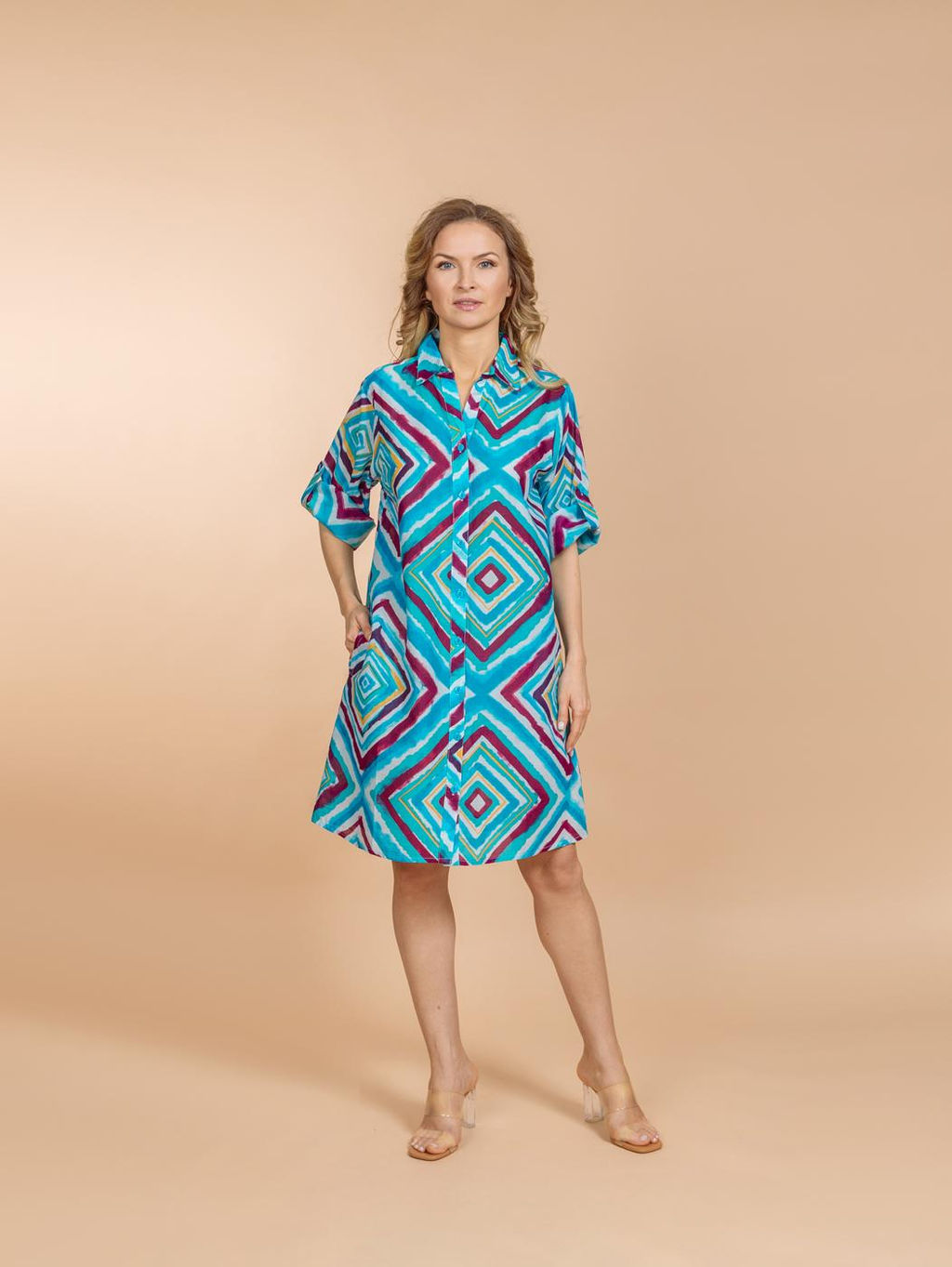 Рубашка-туника (хлопок) №25-083-7 (Лето-2025) - Ганг фото 4