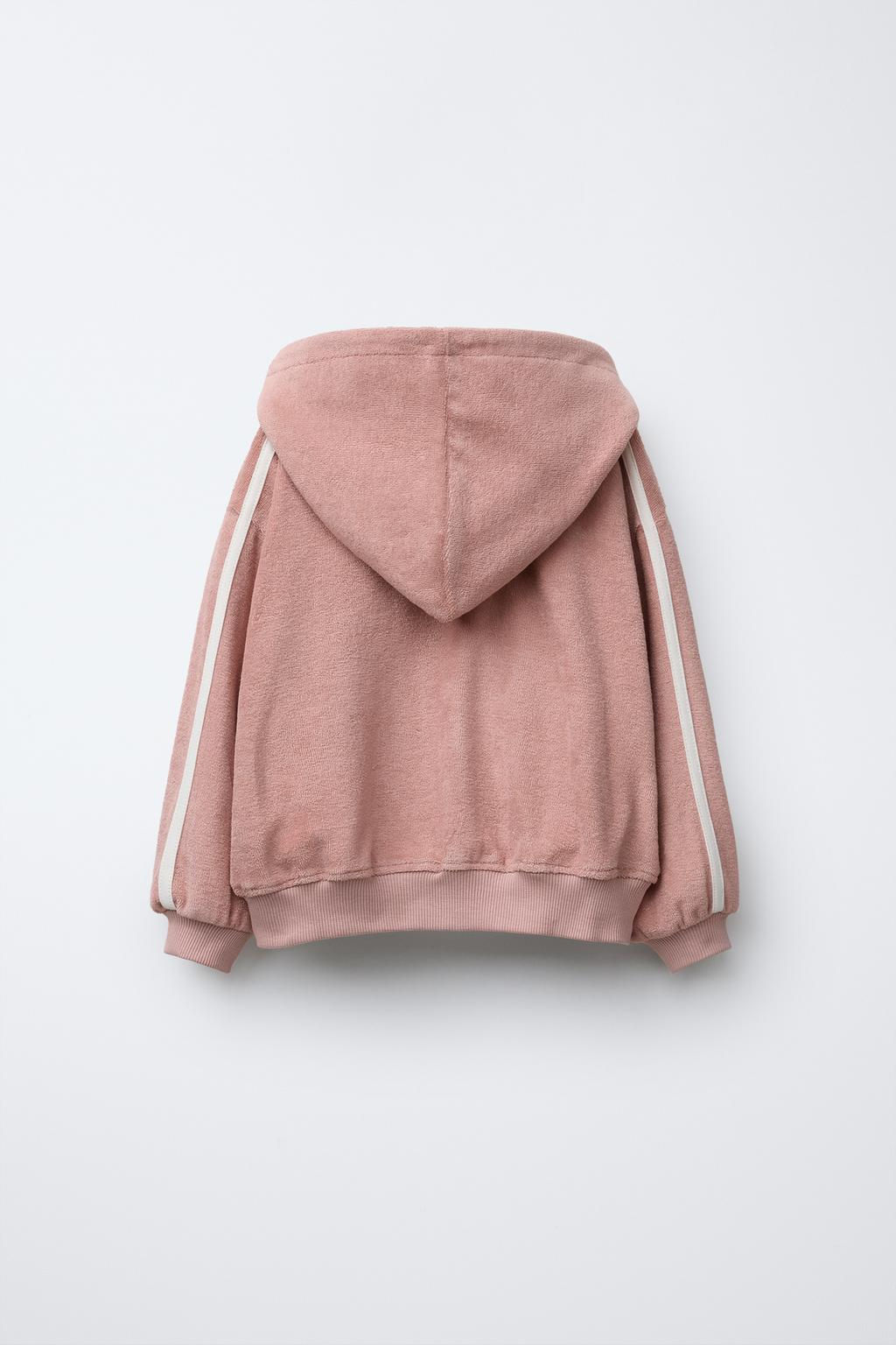 TOWELLING JACKET WITH CONTRAST PIPING - Zara фото 2