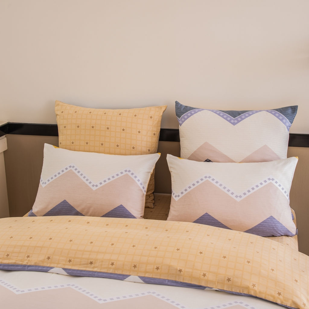 Комплект постельного белья Люкс Сатин 100% хлопок на резинке AR360 140*200*25 Евро 4 Наволочки