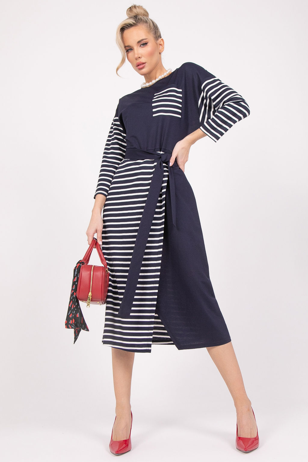 Платье Габи (тёмно-синий) - Эльза фото 5