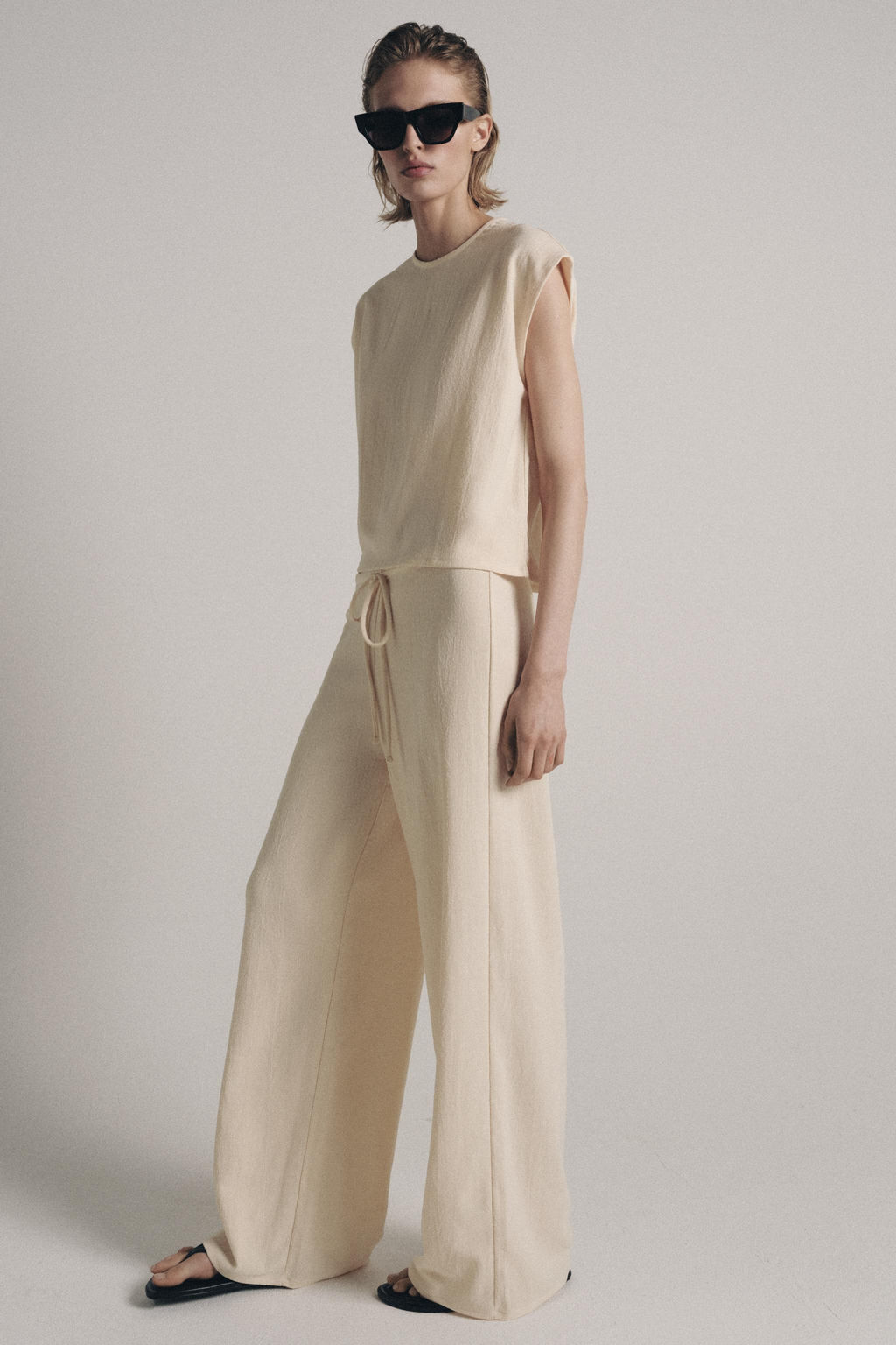 PANTAL?N R?STICO RECTO / Crudo - Zara фото 7