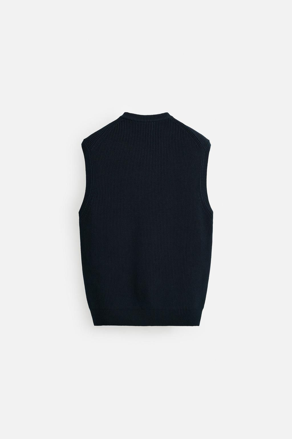 TEXTURED KNIT VEST - Zara фото 8