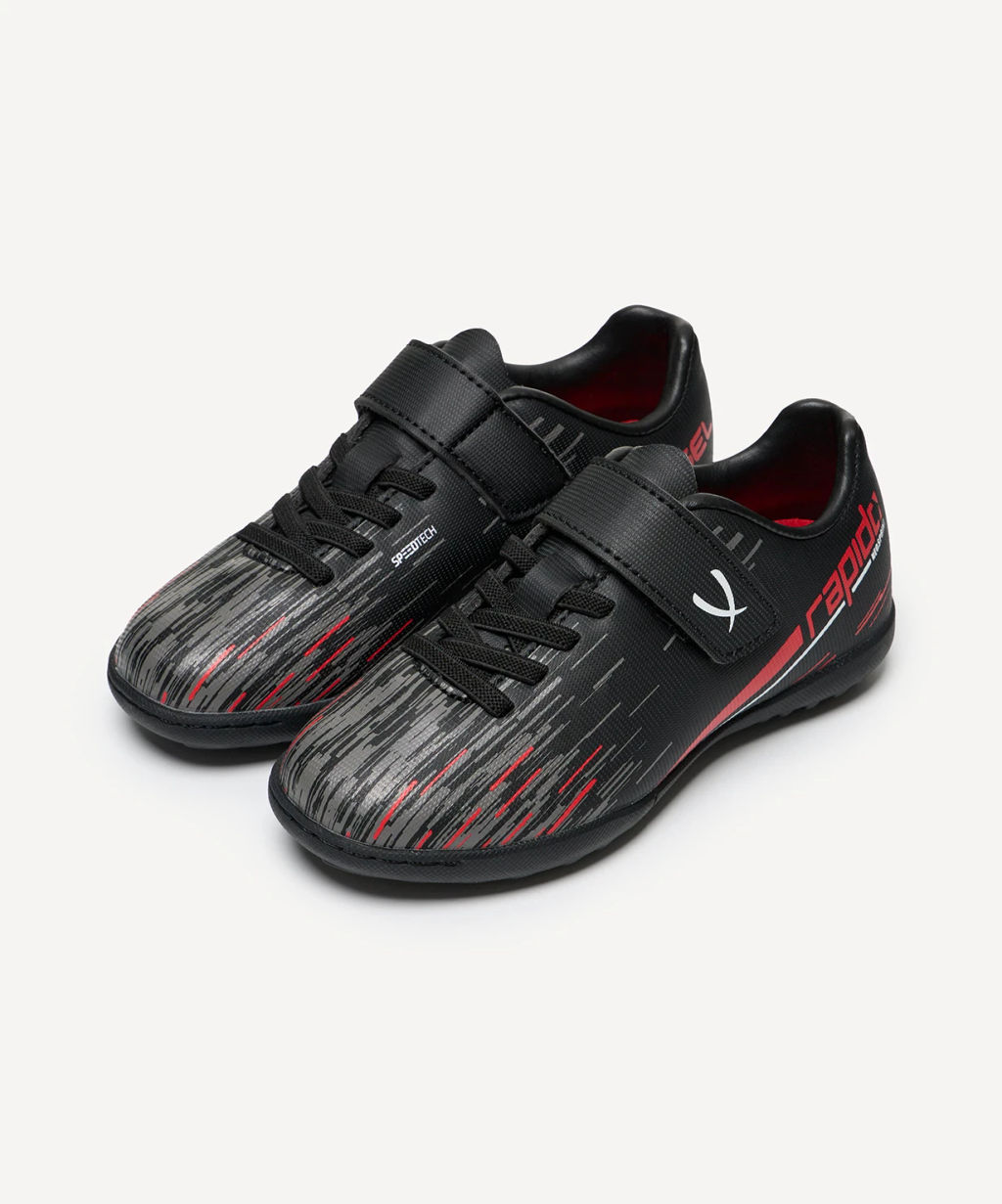 БЕЗ УПАКОВКИ Бутсы многошиповые JOGEL Rapido TF Black/grey, детский