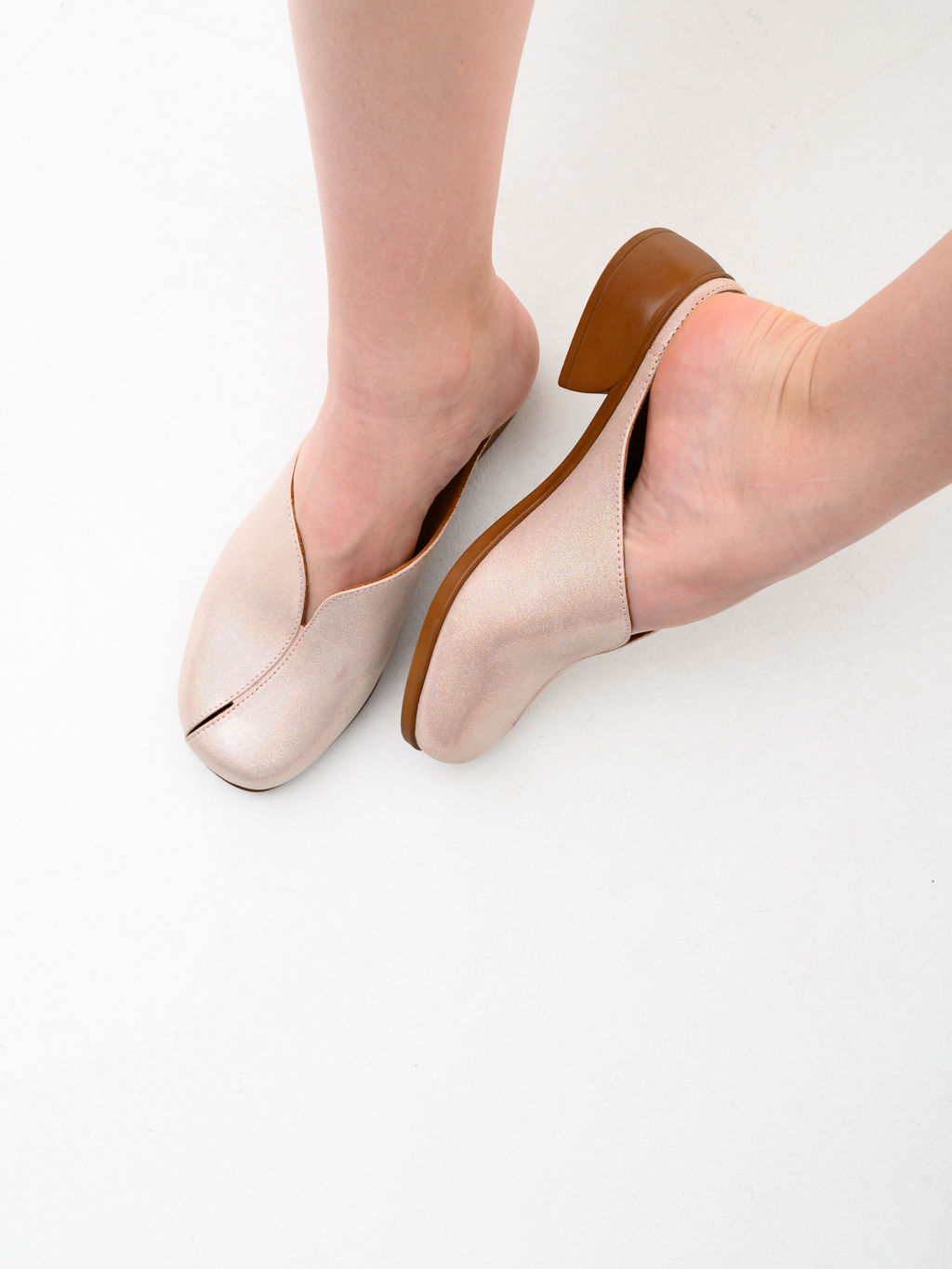 Сабо 3200.25294br.Розовый ибица+коричневый