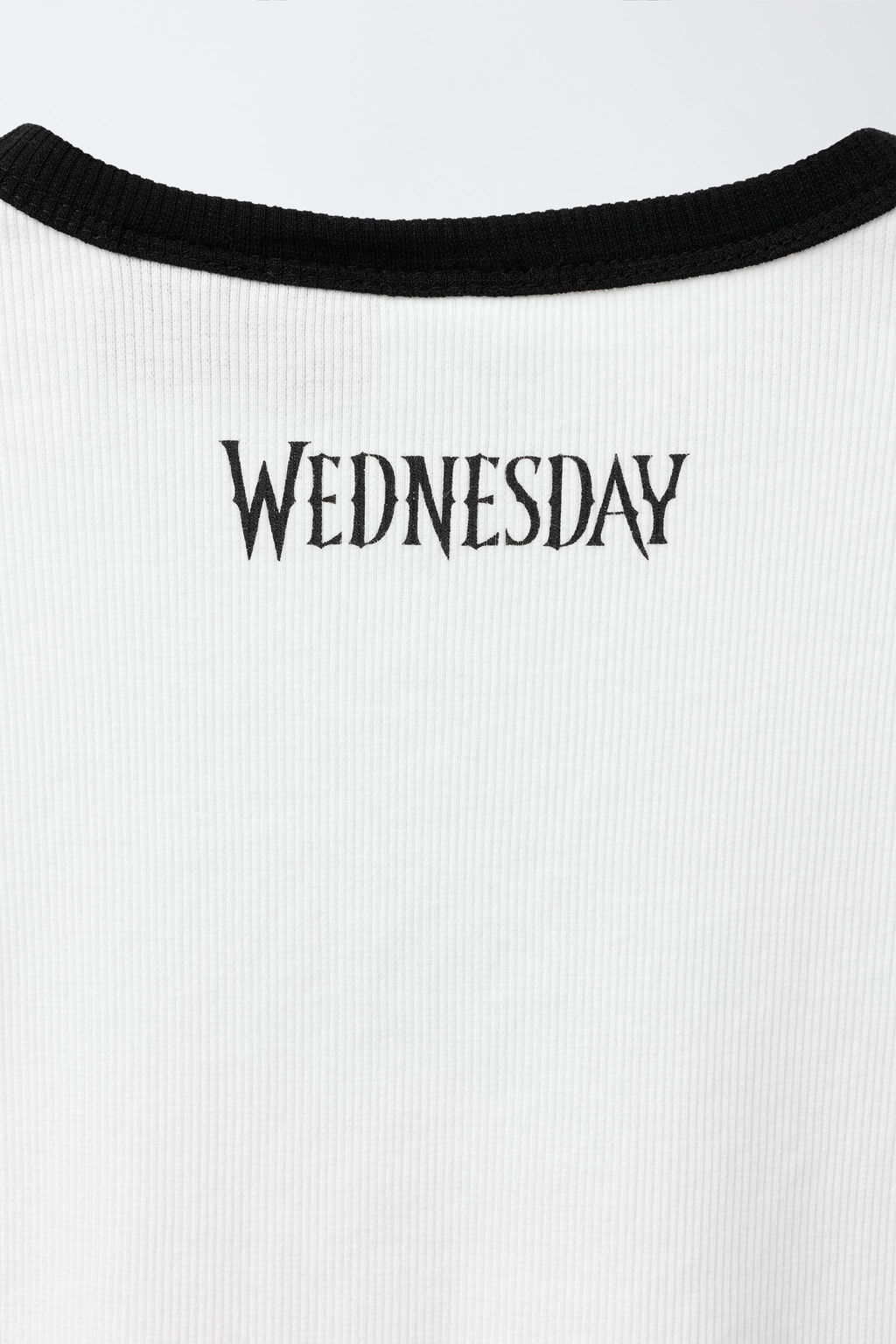 WEDNESDAY RIBBED T-SHIRT - Zara фото 4