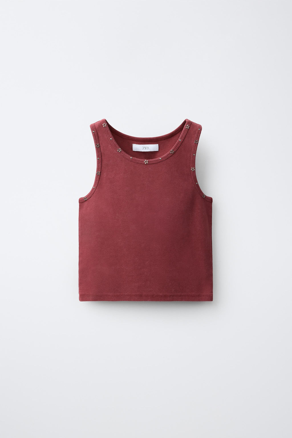 CAMISETA TACHAS Y ESTRELAS / Granate - Zara фото 3