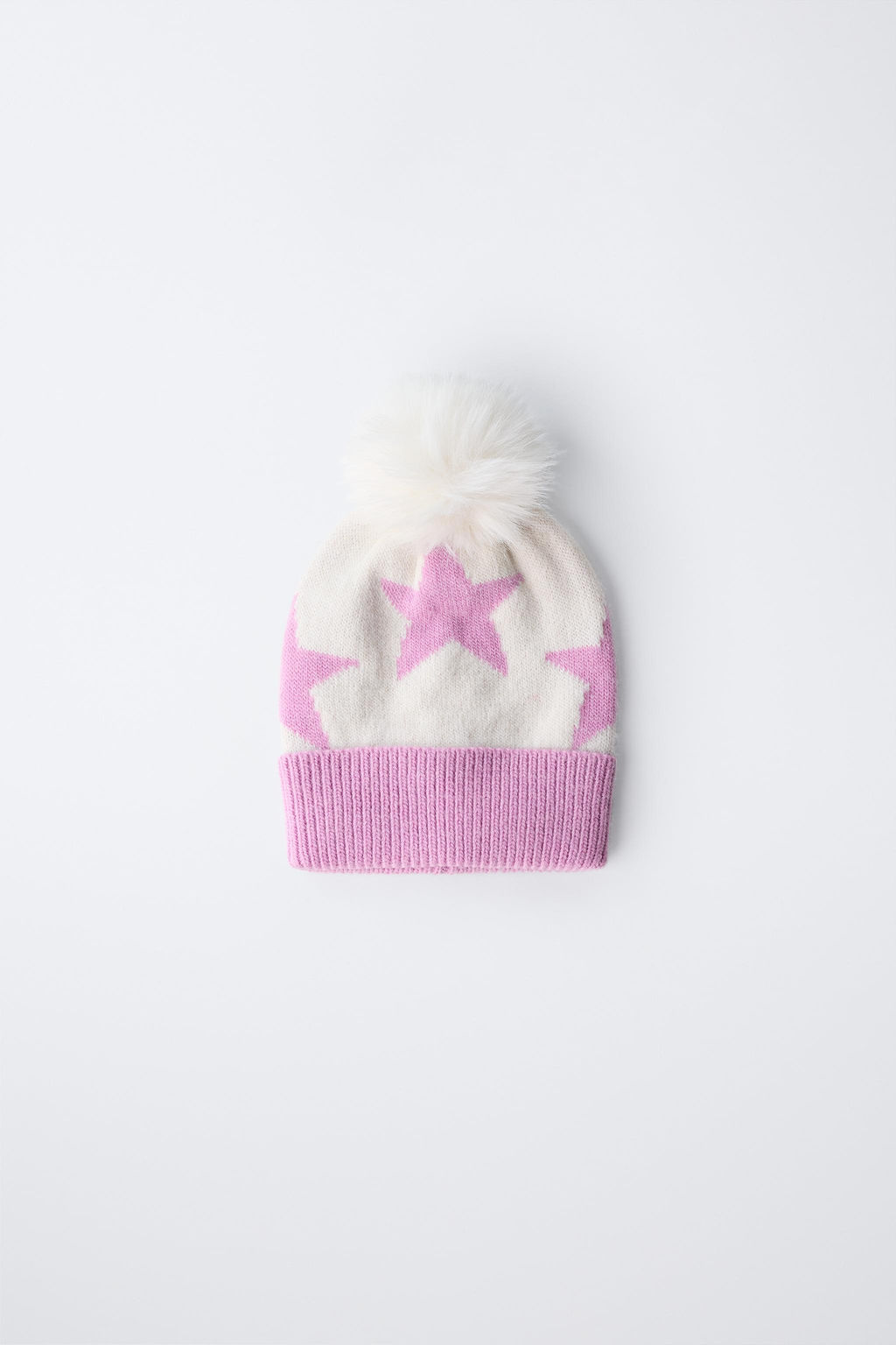 KNIT STAR POMPOM HAT SKI COLLECTION
