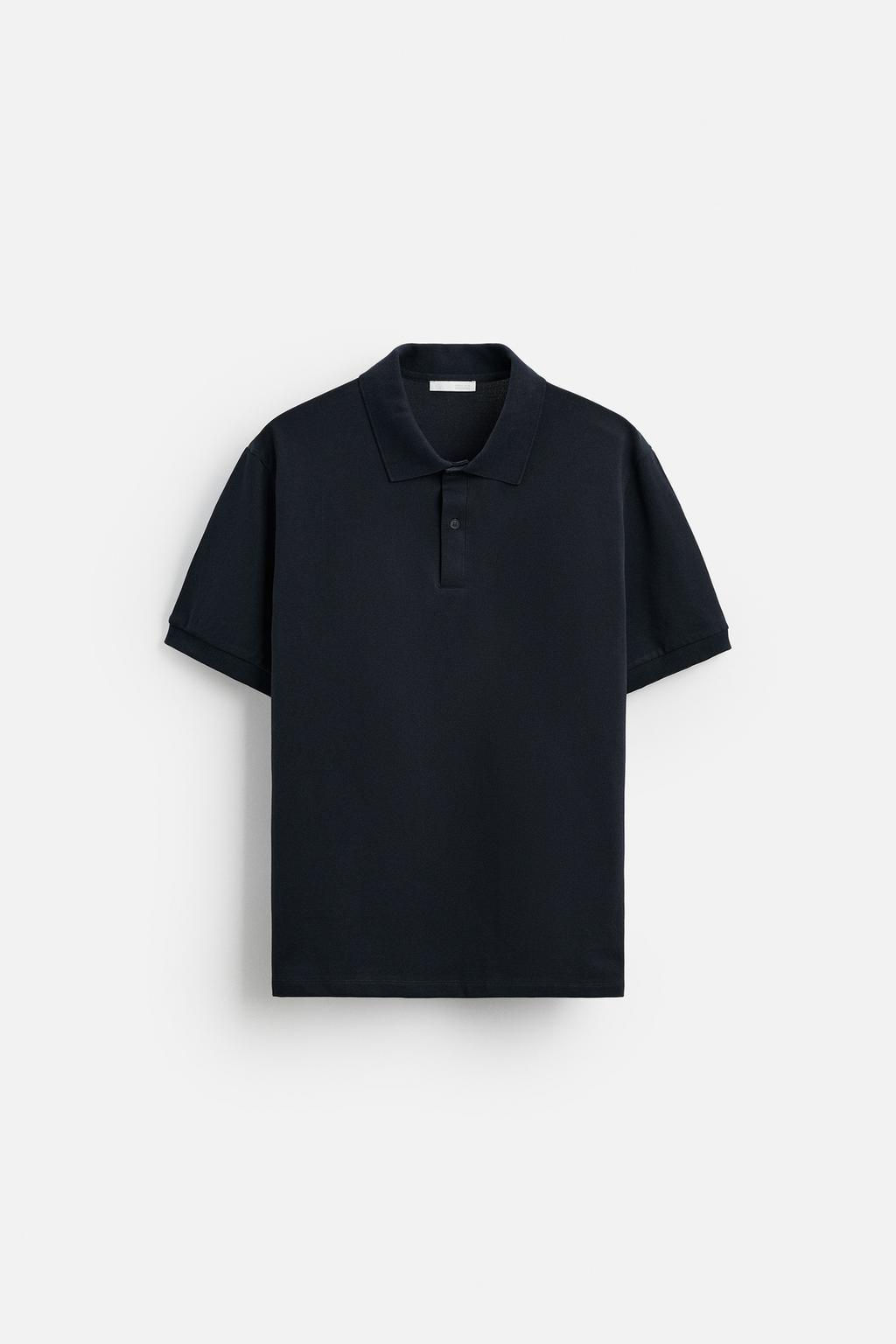 BASIC PIQUE TEXTURE POLO SHIRT - Zara фото 8