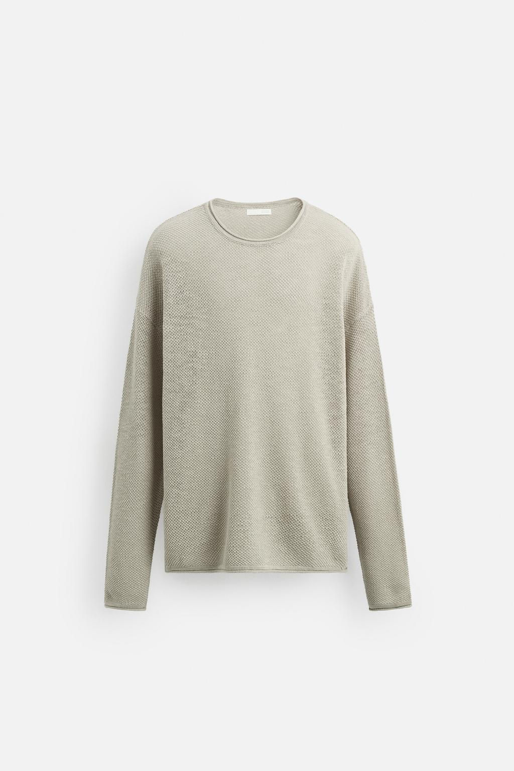 RELAXED FIT TEXTURED SWEATER - Zara фото 7