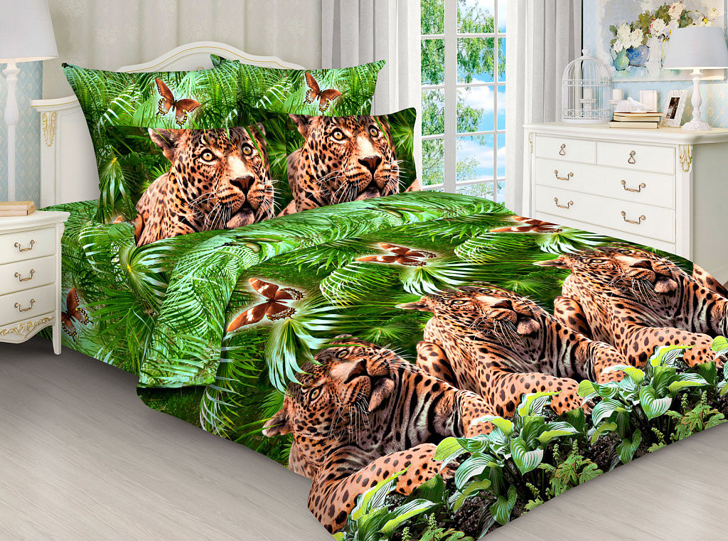 Постельное белье из бязи 3025 2 спальный с евро простыней