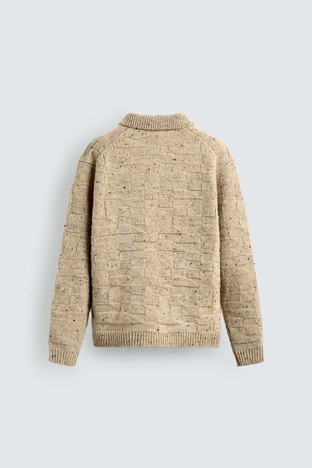 100% WOOL KNIT POLO SHIRT WITH BUTTONS - Zara фото 7