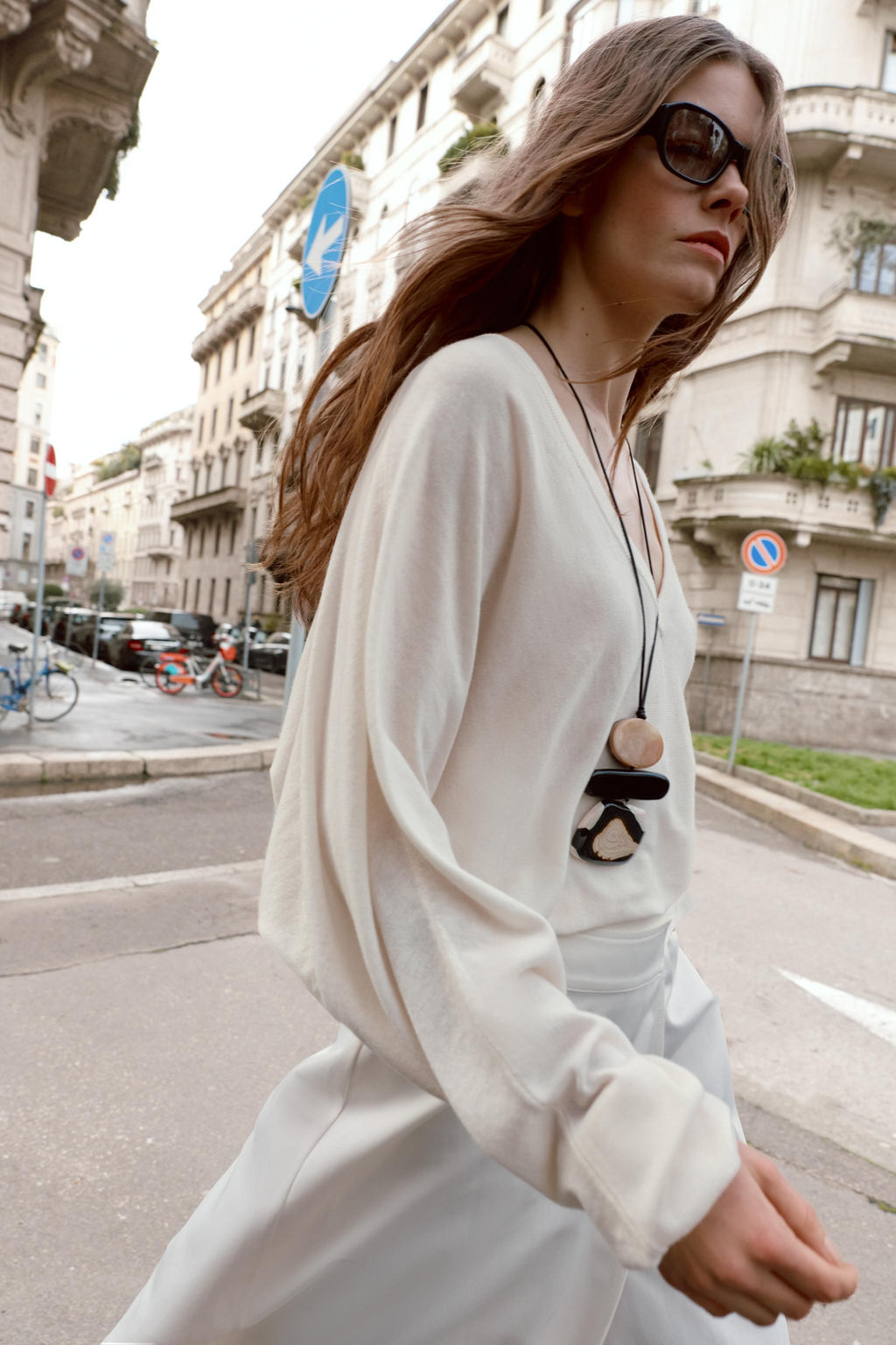 FALDA PAREO MIDI HEBILLA / Blanco - Zara фото 8