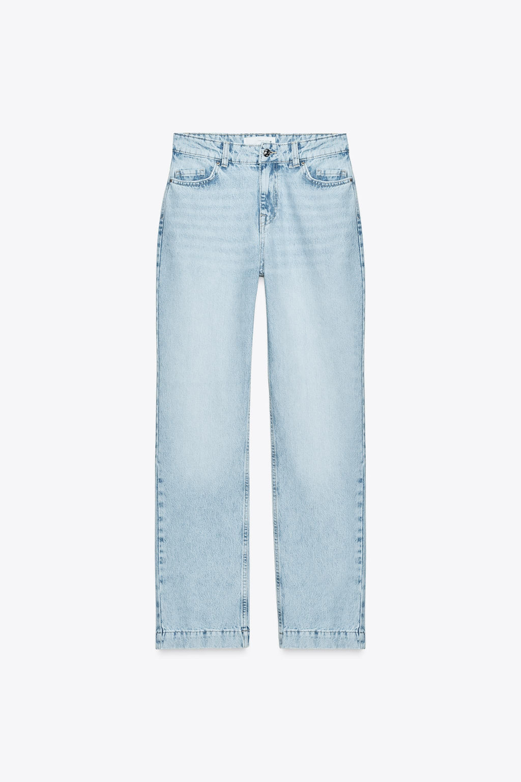 JEANS Z.04 STRAIGHT MID-WAIST FULL LENGTH - Zara фото 16