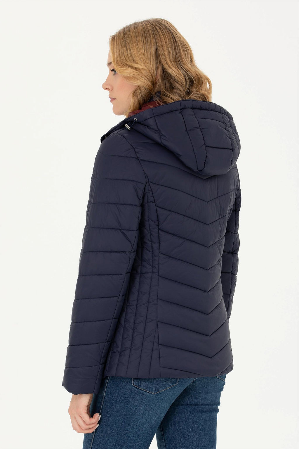 Женское темно-синее пальто Неожиданная скидка в корзине - U.s. polo assn фото 5