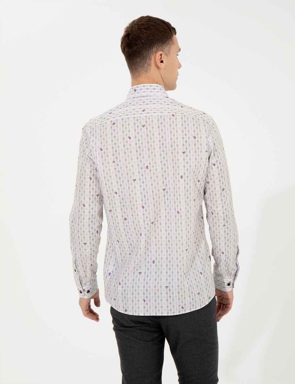 A__k Kahverengi Slim Fit Uzun Kollu G_mlek