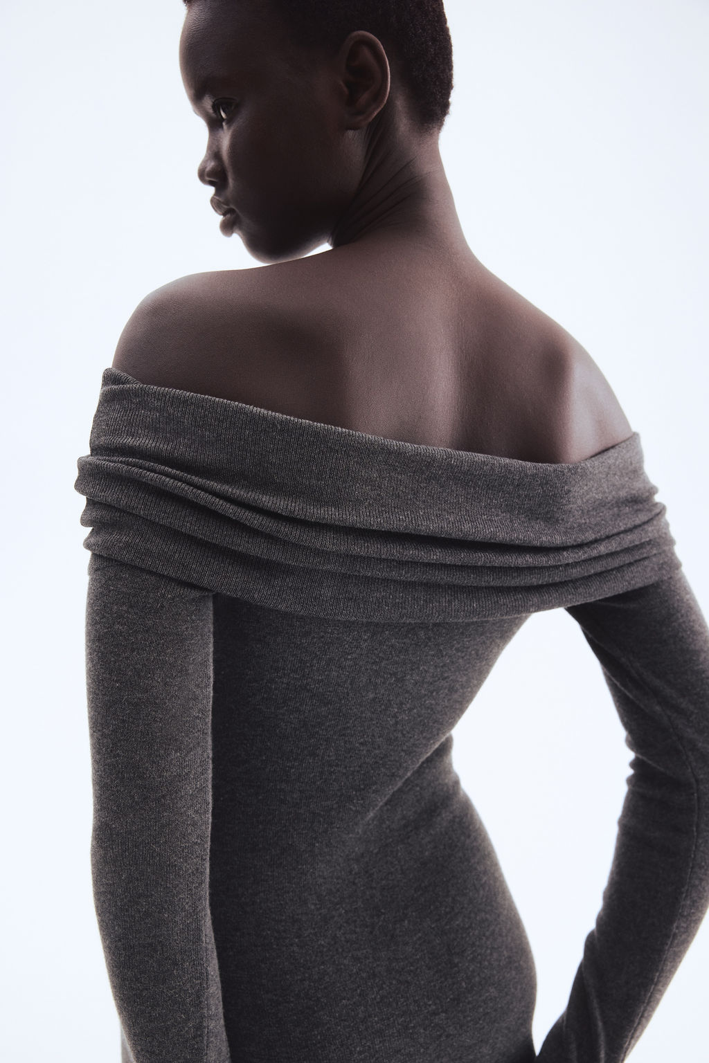 Vestido off-the-shoulder - H&m фото 8