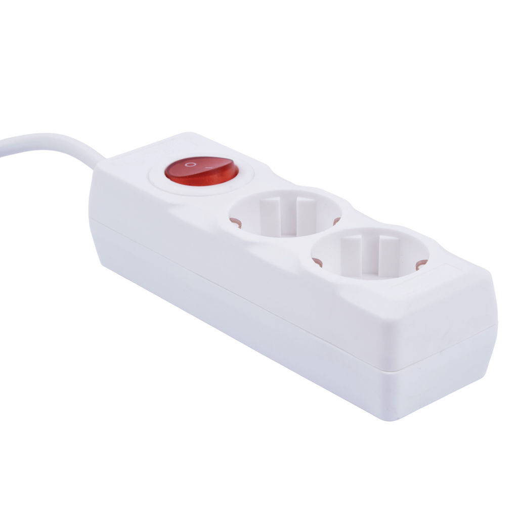 S-GCU2-5B WHITE Удлинитель серии Ultra, шнур 5м., 2 гнезда, 16A, с/з. Белый. TM Uniel