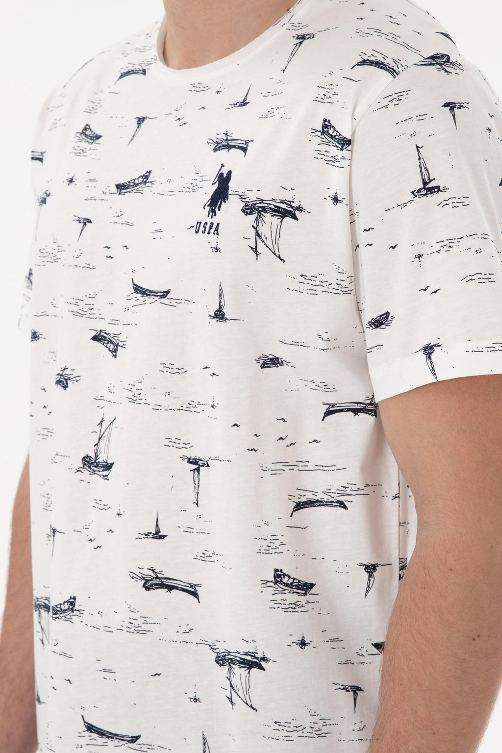 Erkek Beyaz Pijama Tak_m_ Sepette S_rpriz _ndirim - U.s. polo assn фото 7