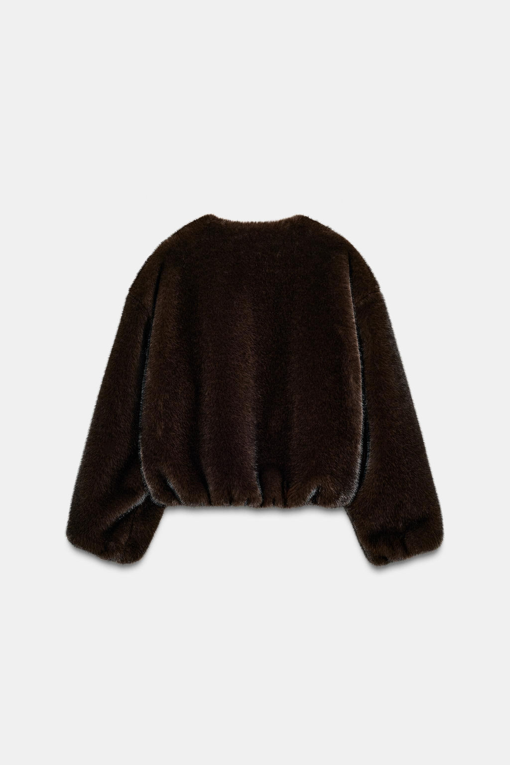 FAUX FUR BOMBER JACKET - Zara фото 7