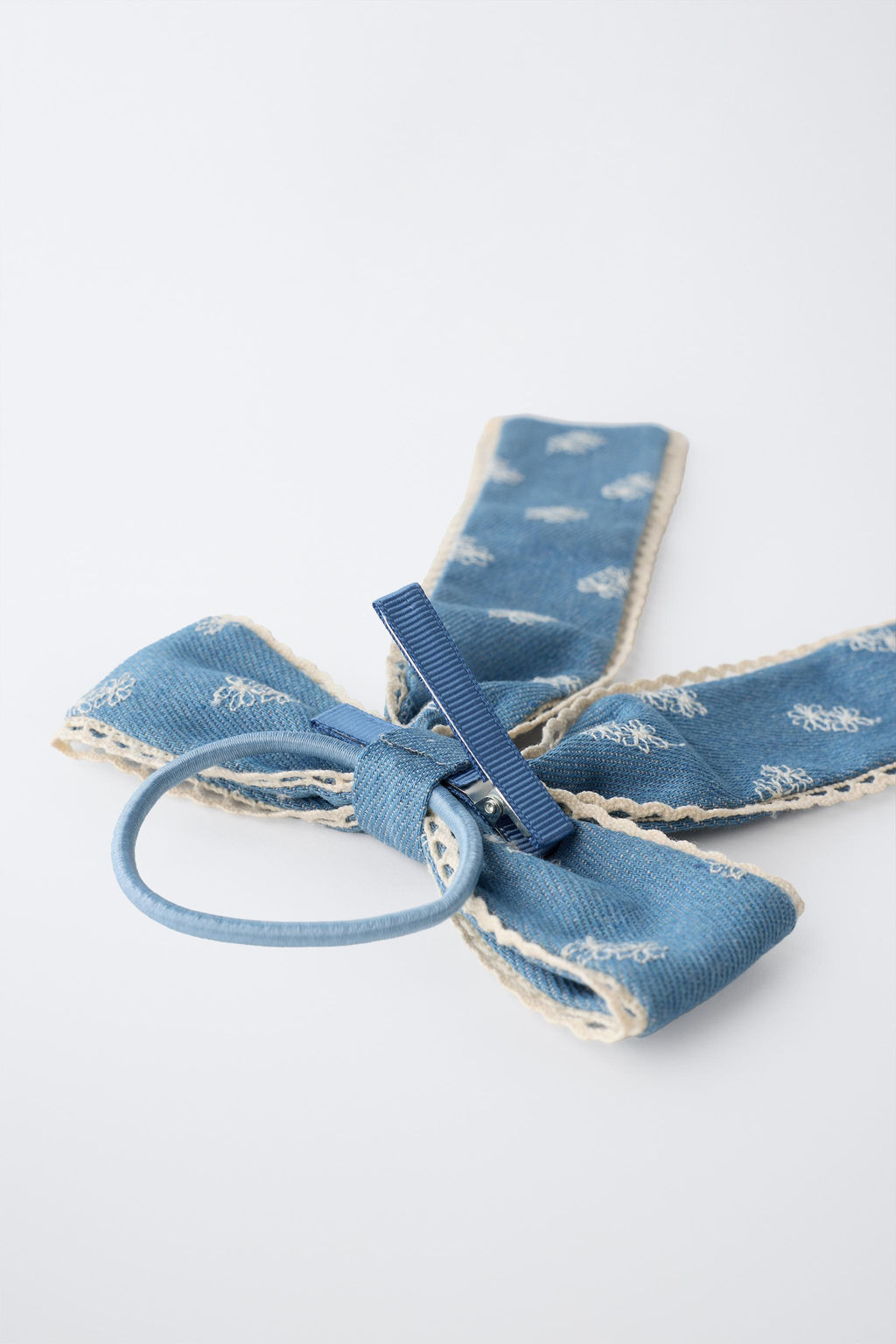 LAZO COLETERO PINZA BORDADOS / Azul - Zara фото 4