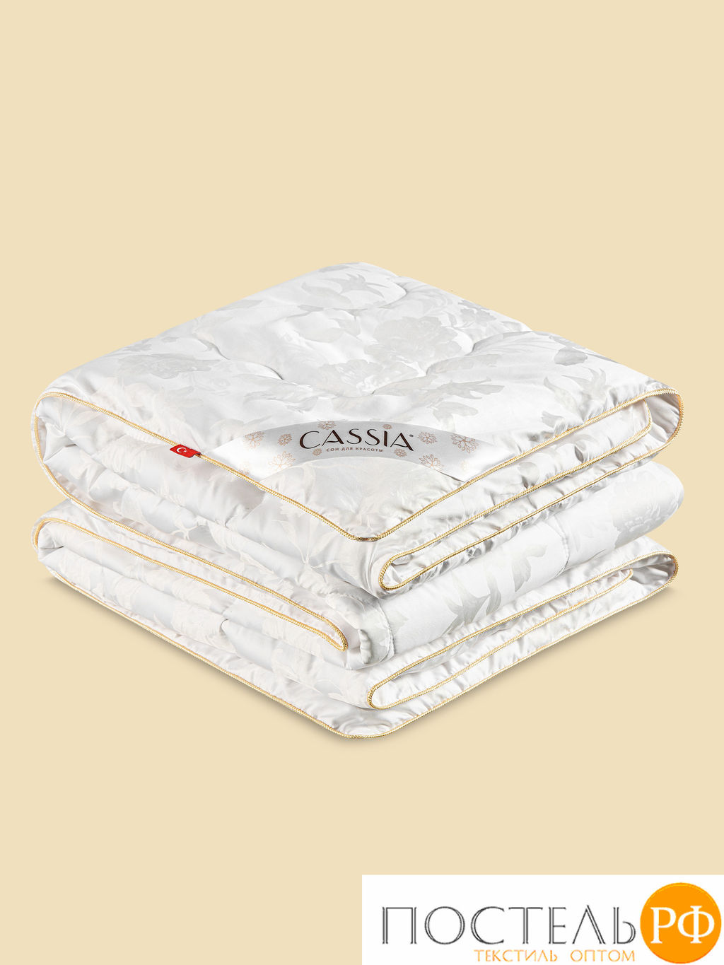 CASSIA ИРЕМ Одеяло 200х220, 1 пр., жаккард хл,виск.шелк/арт-шелк/микрогель Airsoft  фото 2