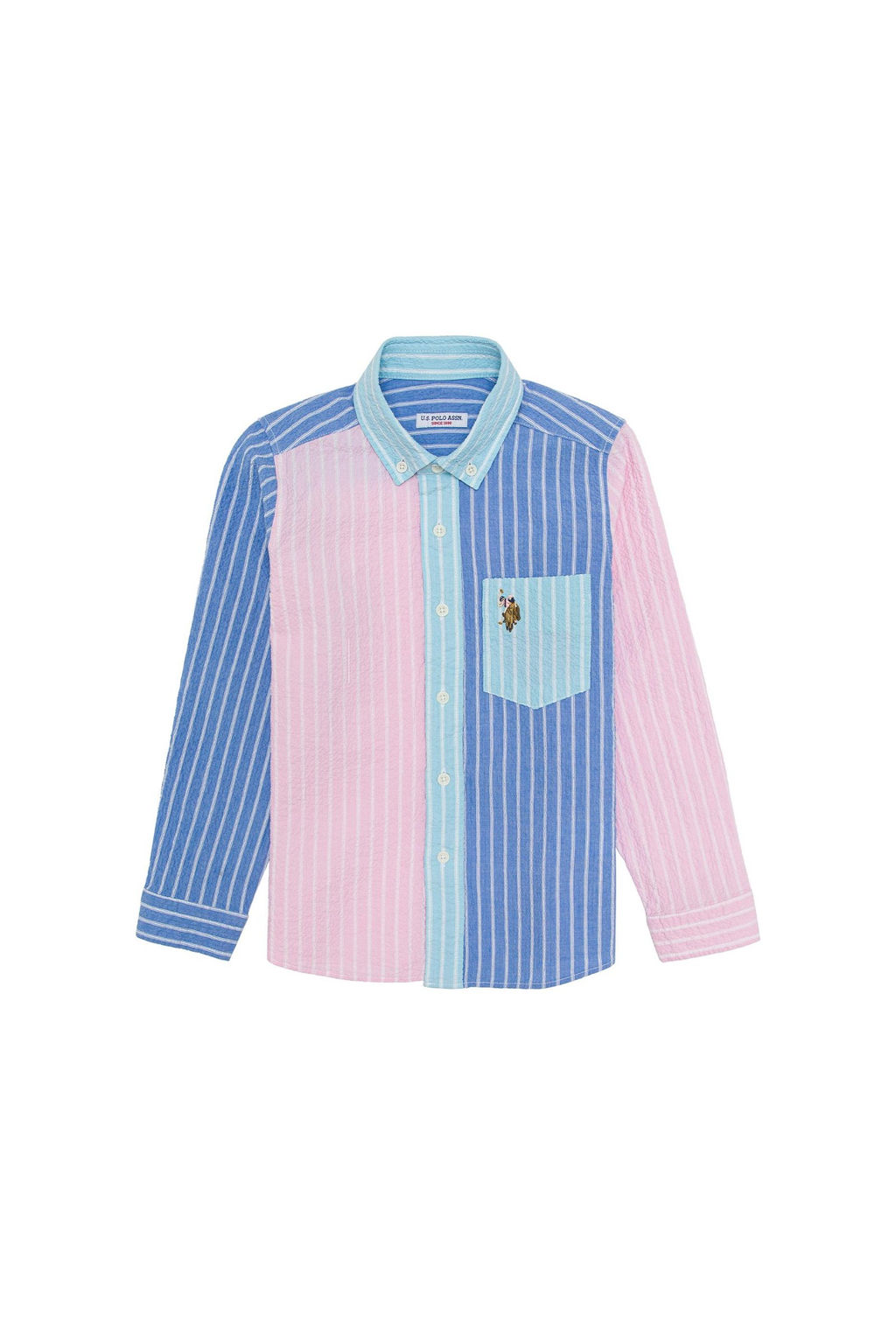 U. S. Polo Assn Пудровая рубашка с длинными рукавами для мальчика - U.s. polo assn фото 3