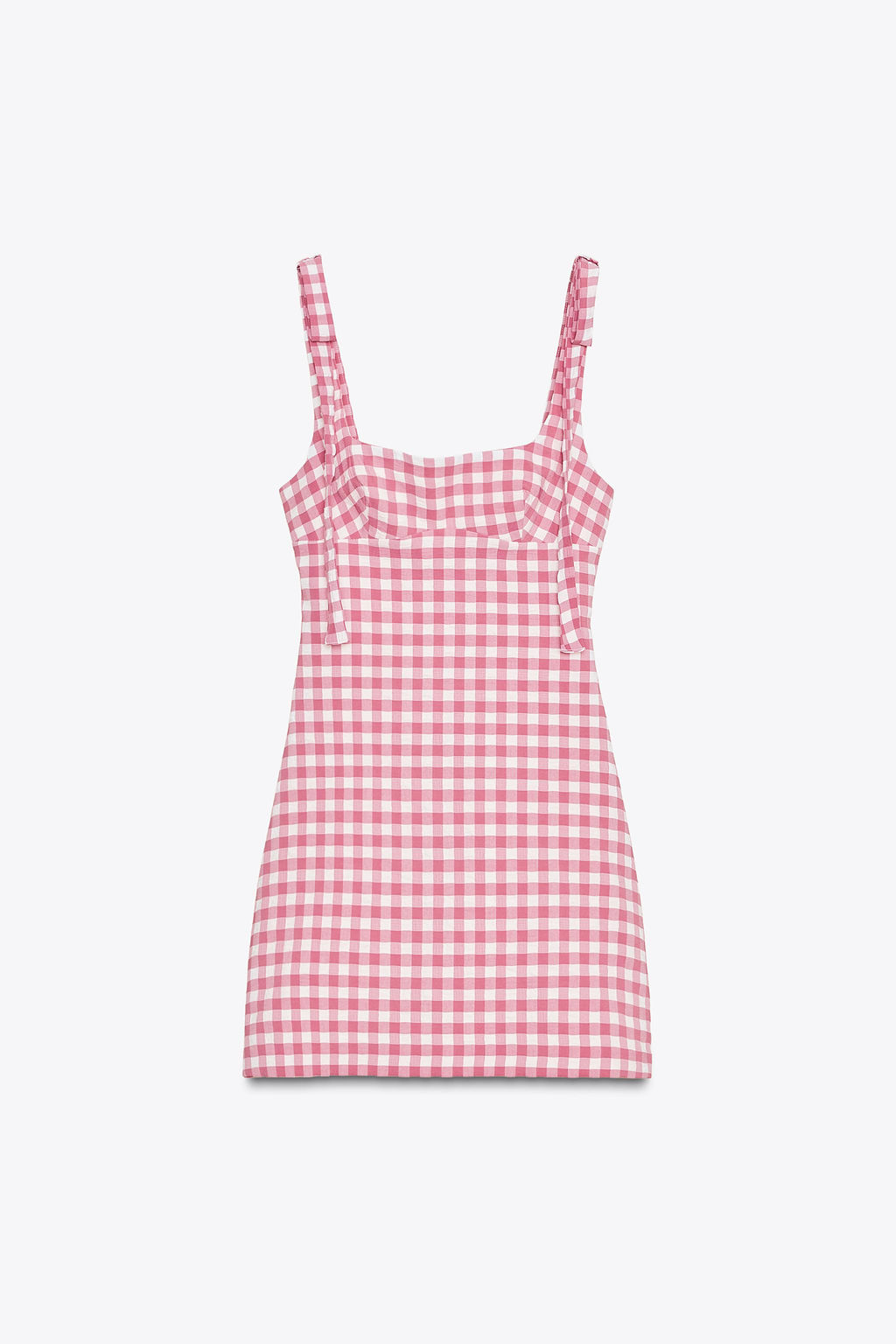 GINGHAM CHECK DRESS WITH BOWS