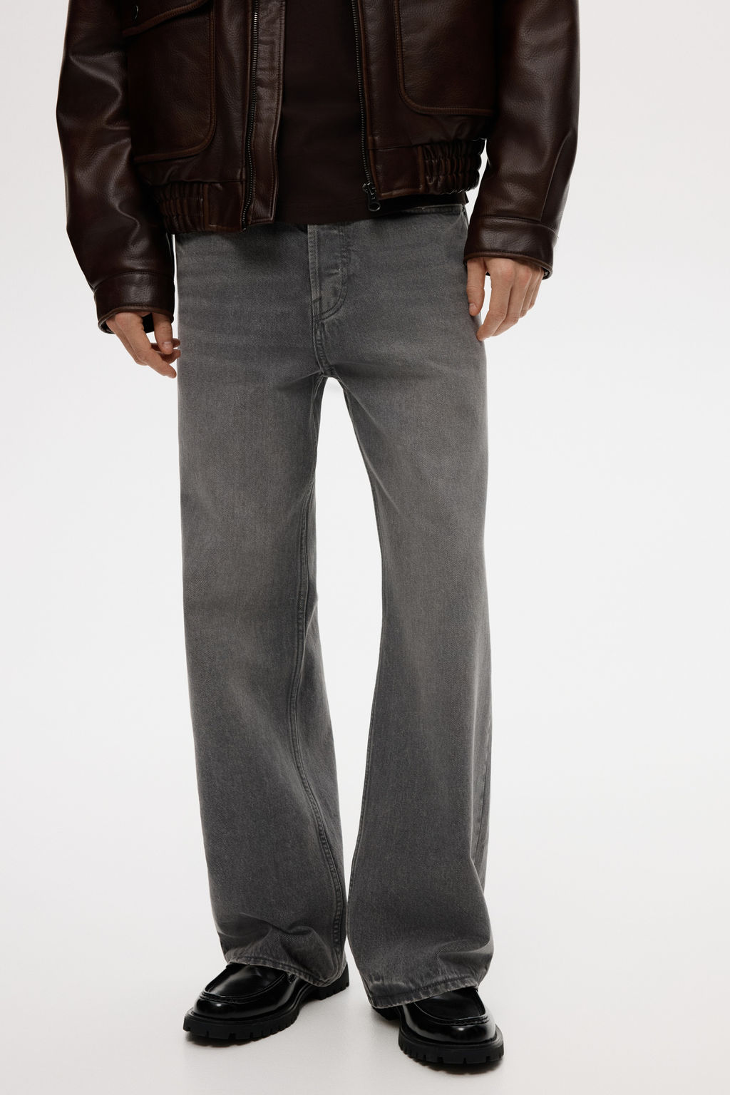 Loose Straight Jeans - H&m фото 11