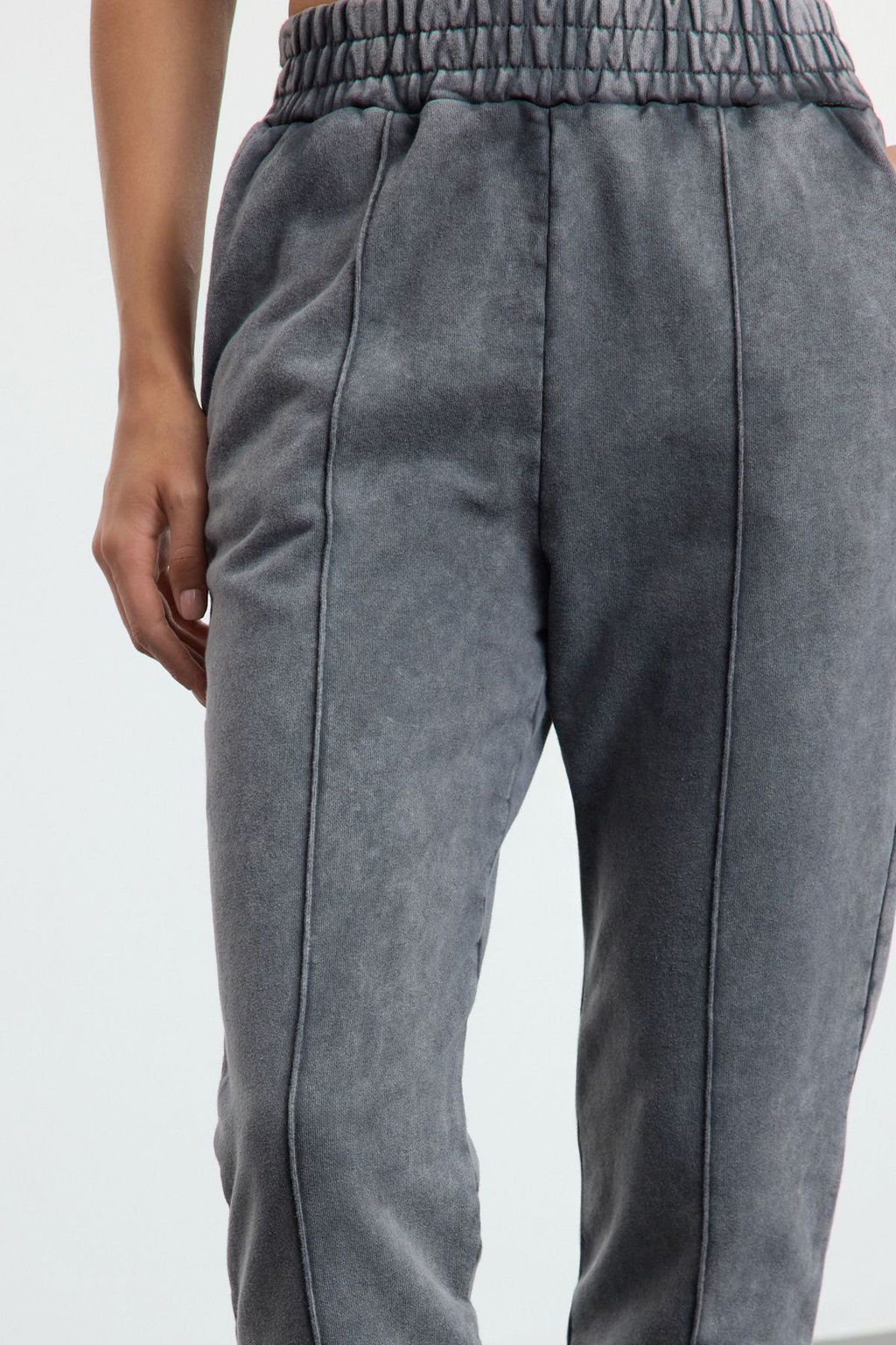 Antrasit Y?kamal? Nervurlu Basic Jogger Kal?n Ici Polarl? Orme Esofman Alt? Pantolon TWOAW25EA00043 - Trendyolmilla фото 4