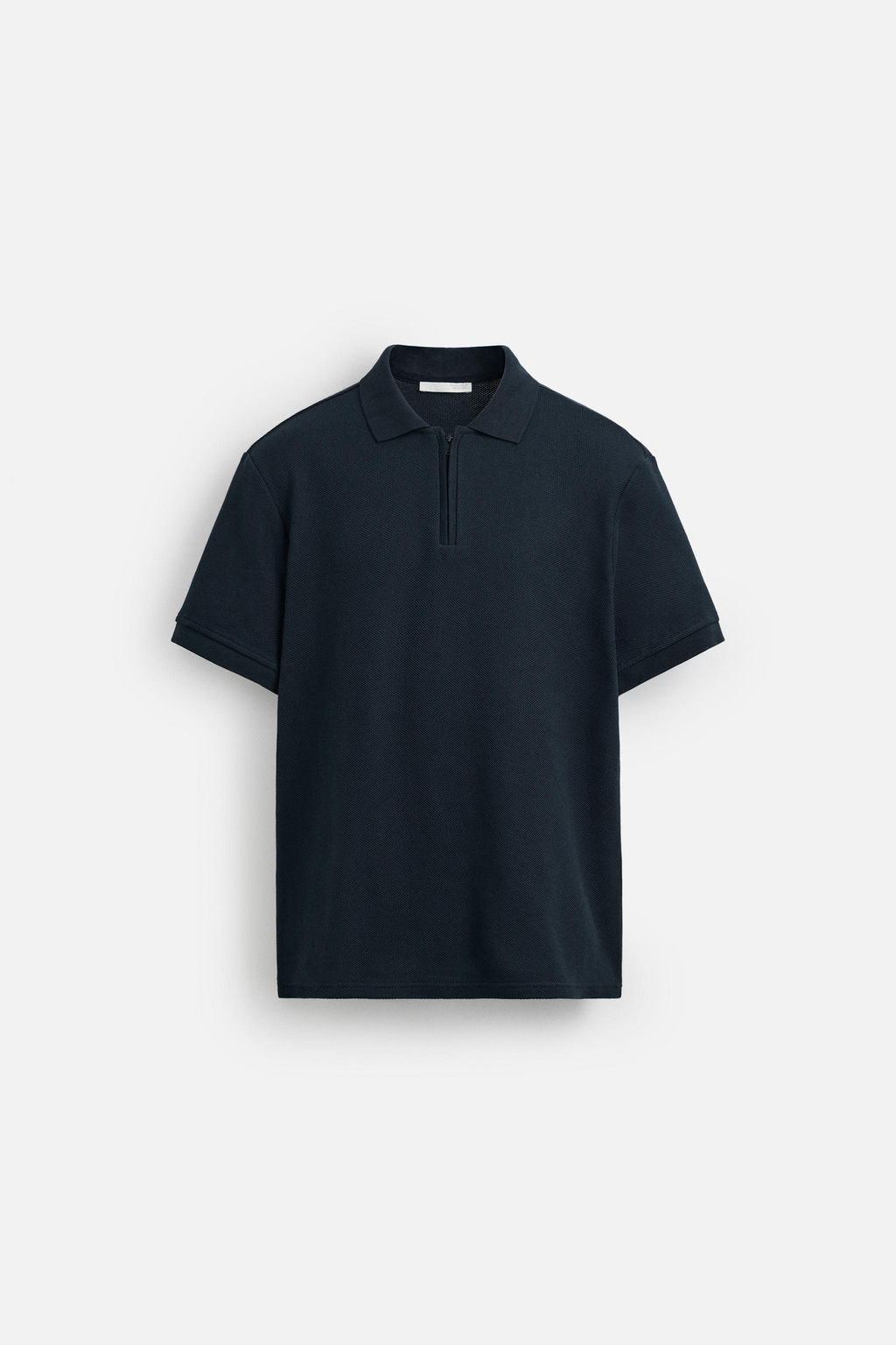 QUARTER-ZIP POLO SHIRT - Zara фото 7
