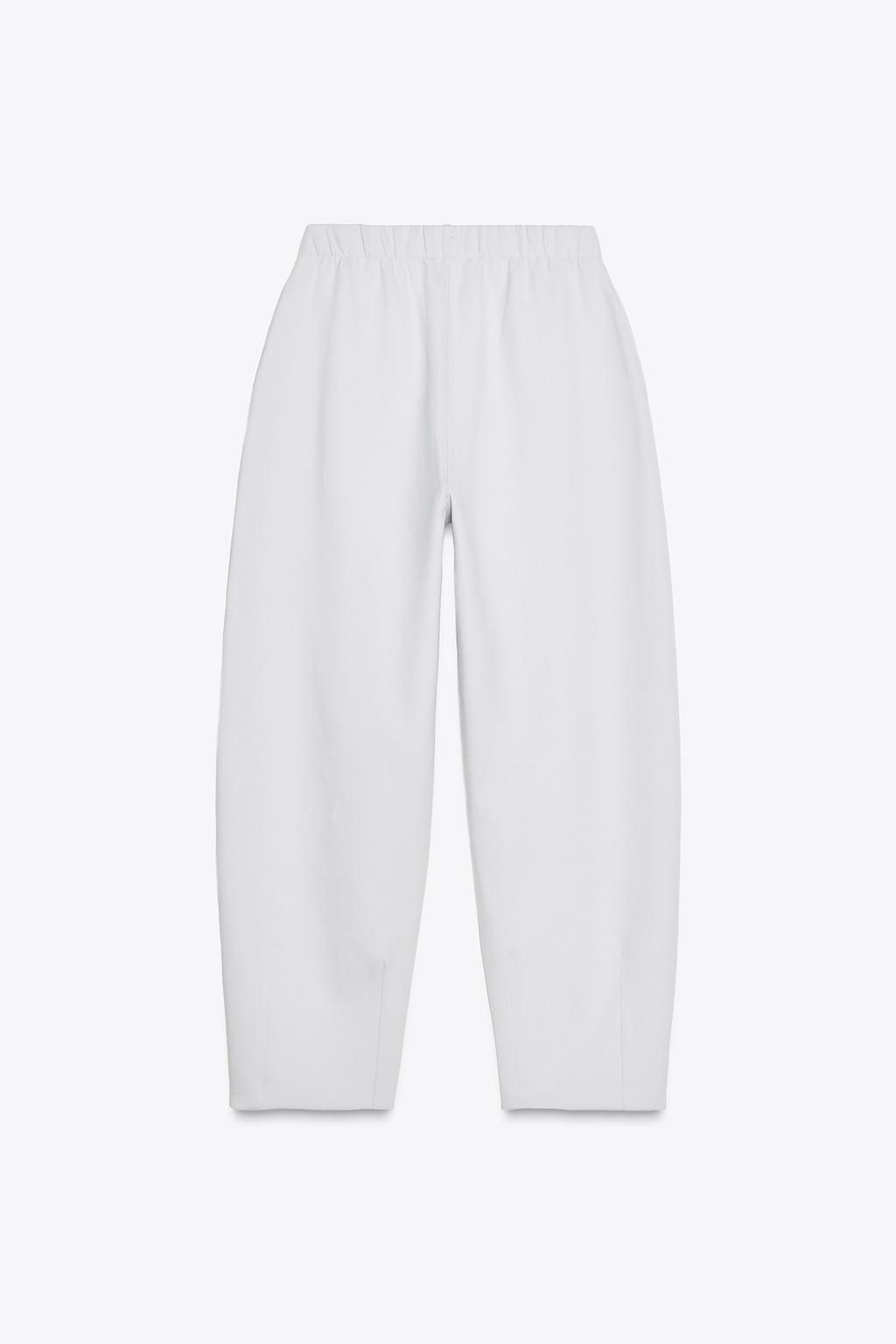 INTERLOCK COCOON TROUSERS - Zara фото 14