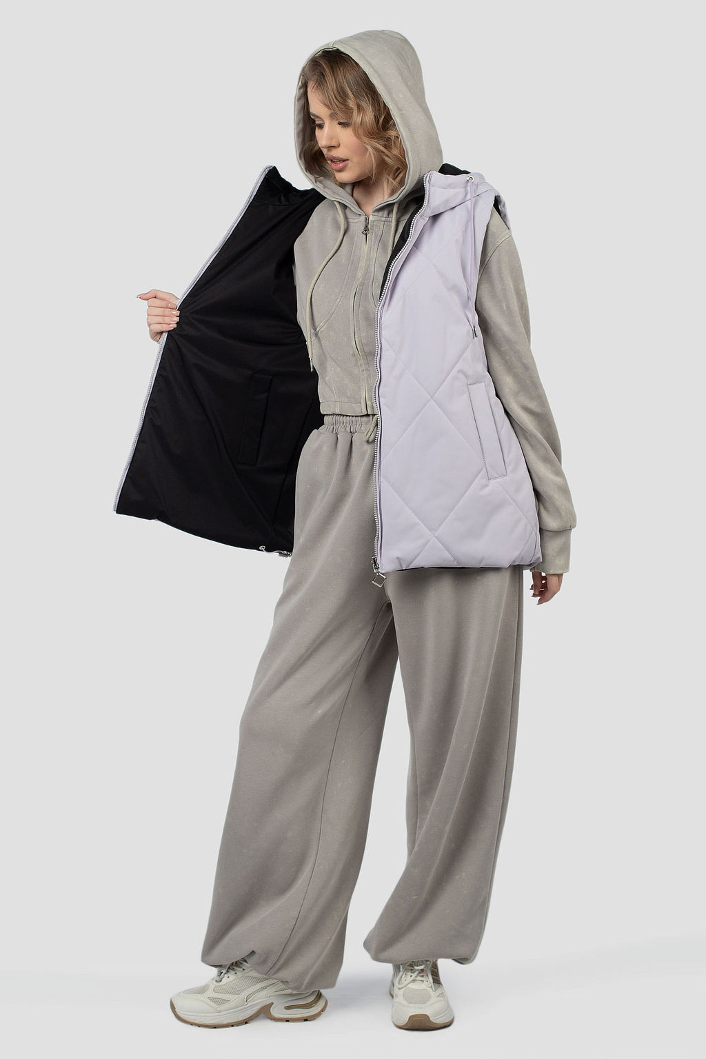 Куртка жилет двусторонняя демисезонная (синтепон 100) - El podio фото 3