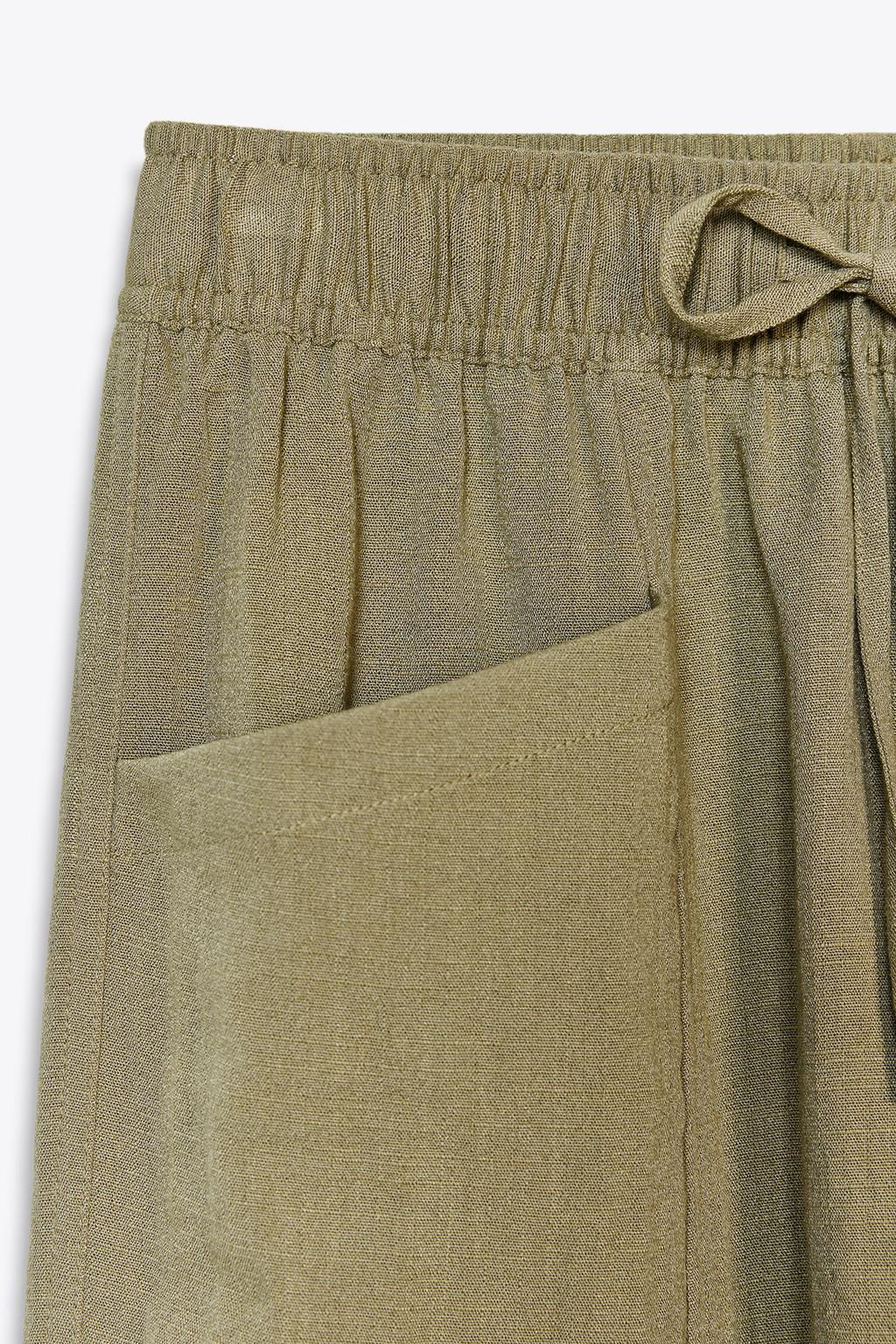 RUSTIC TROUSERS WITH ELASTIC WAIST - Zara фото 8