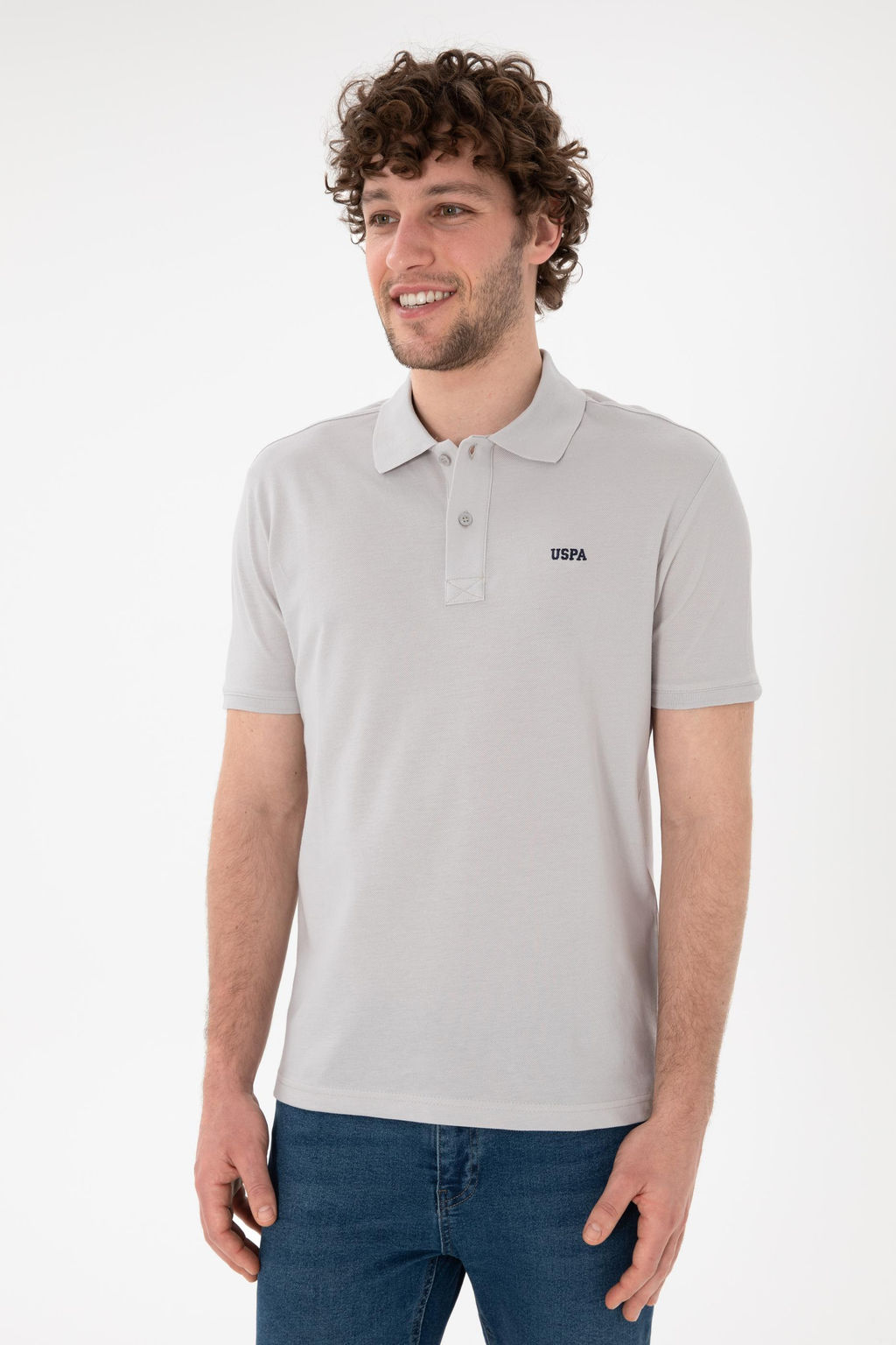 Erkek A__k Gri Basic Ti__rt Sepette S_rpriz _ndirim - U.s. polo assn фото 2