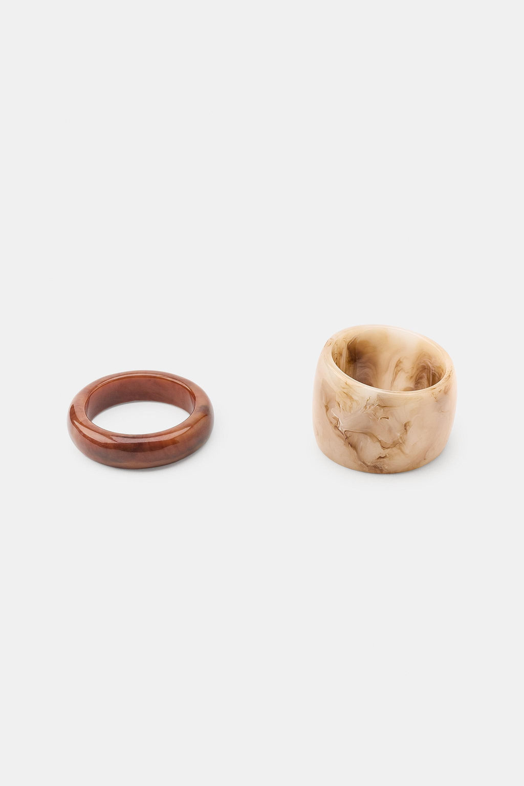 PACK 2 PULSERAS R?GIDAS RESINA / Marr?n - Zara фото 3