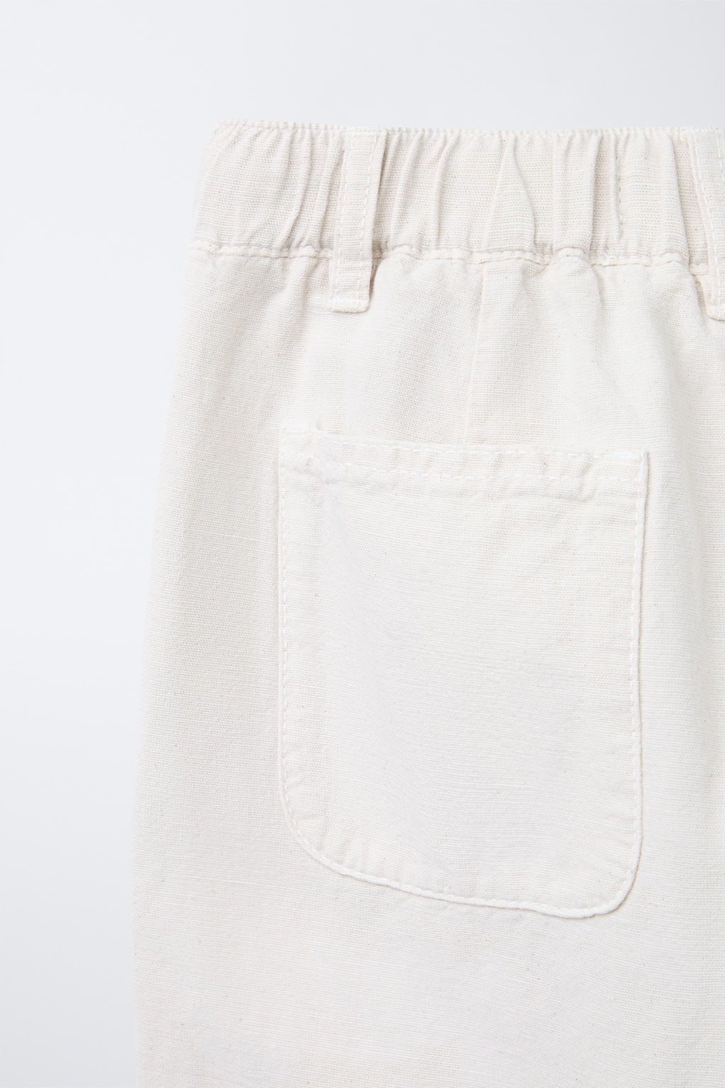 COTTON AND LINEN STRAIGHT-LEG TROUSERS - Zara фото 4