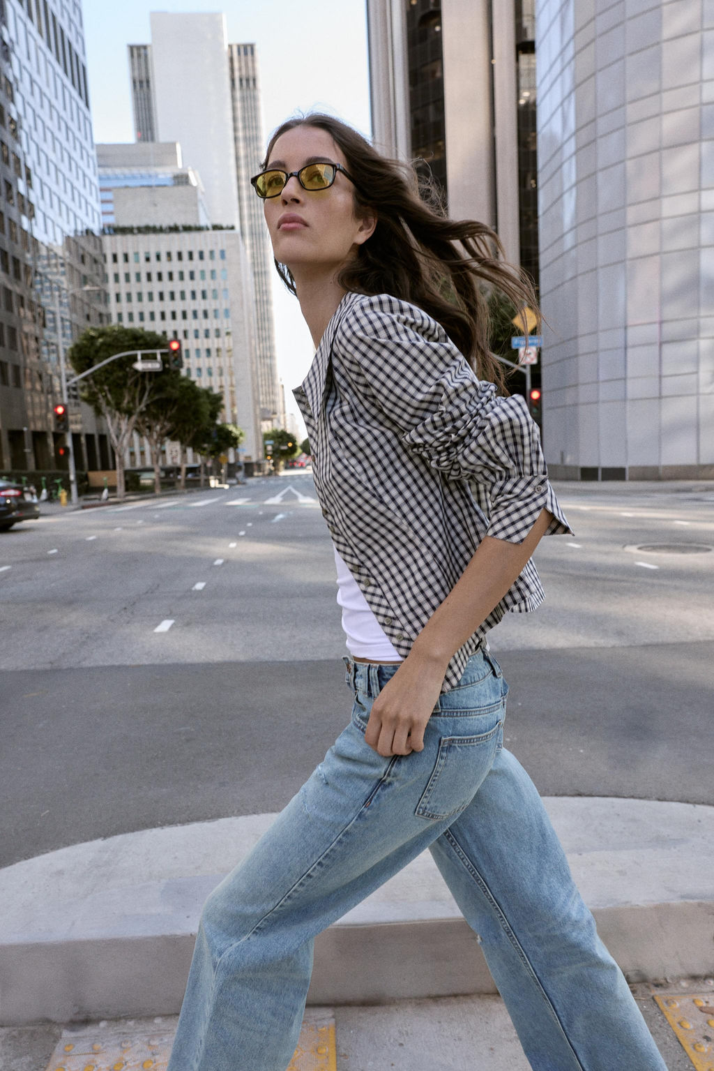 CHECK SHIRT WITH PETER PAN COLLAR - Zara фото 15
