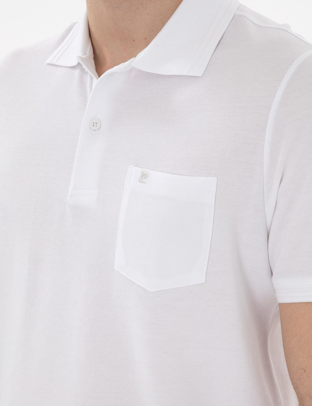 Beyaz Regular Fit %100 Pamuk Polo Yaka Basic Ti__rt - Pierre cardin фото 7