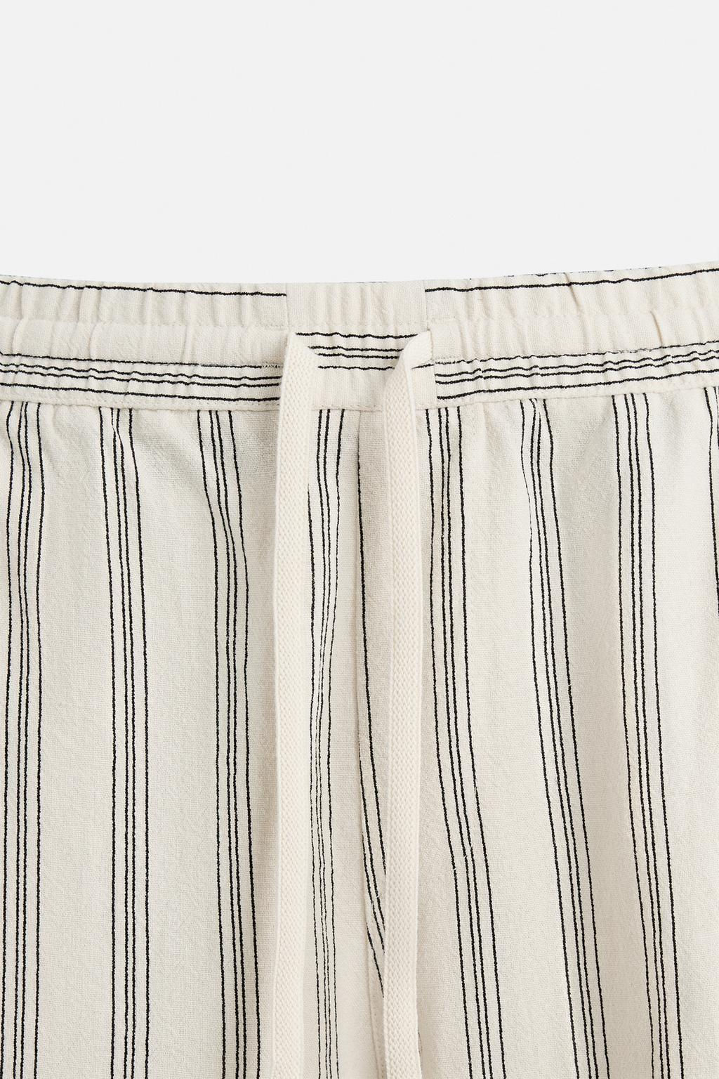 LINEN - VISCOSE BERMUDA SHORTS - Zara фото 30
