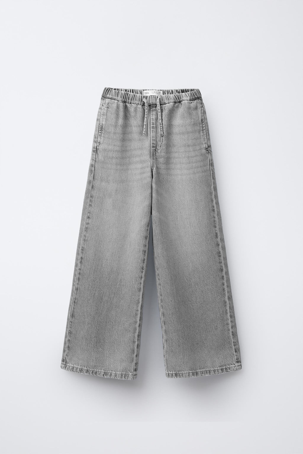 WIDE-LEG DRAWSTRING JEANS